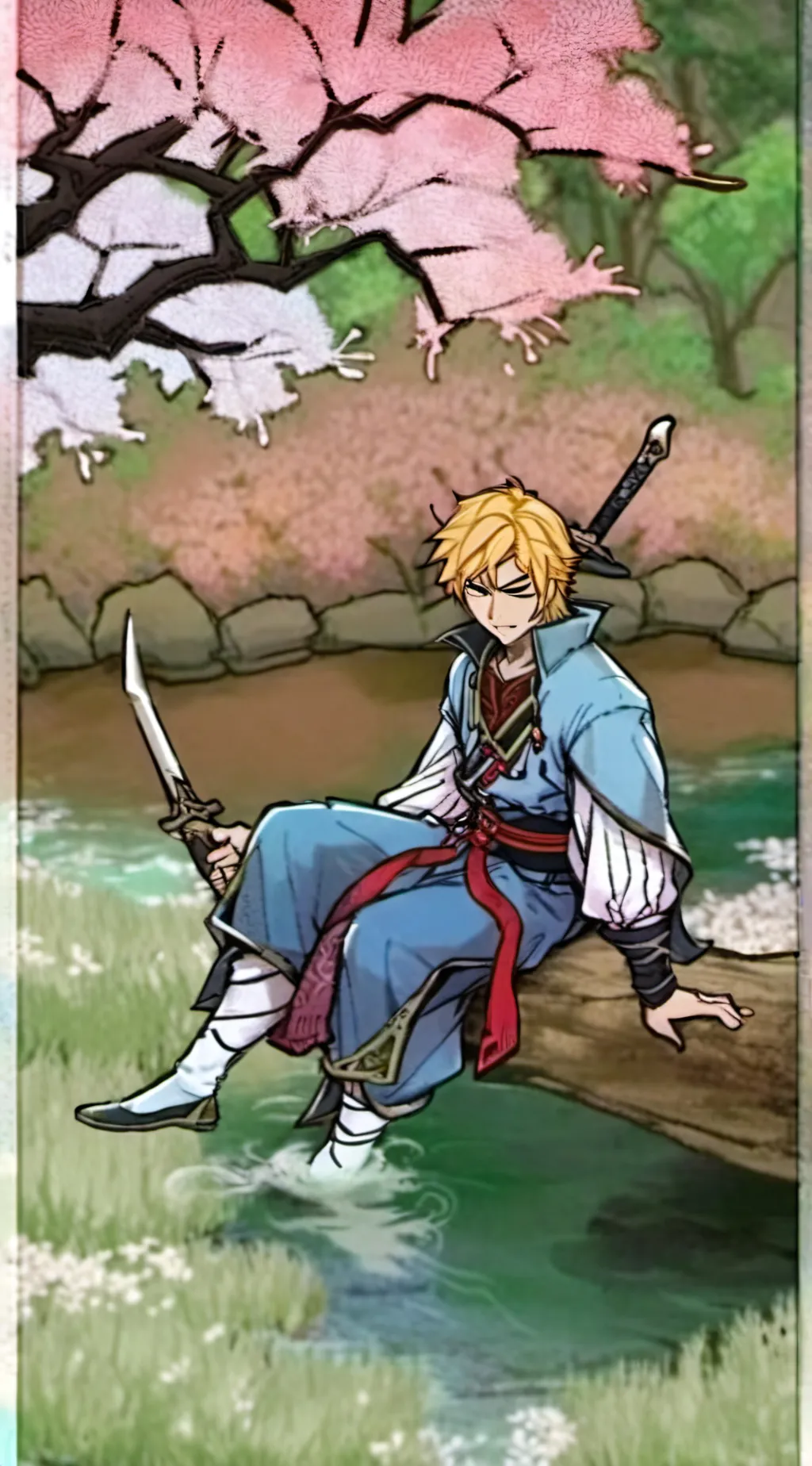 ai character: demon slayer background