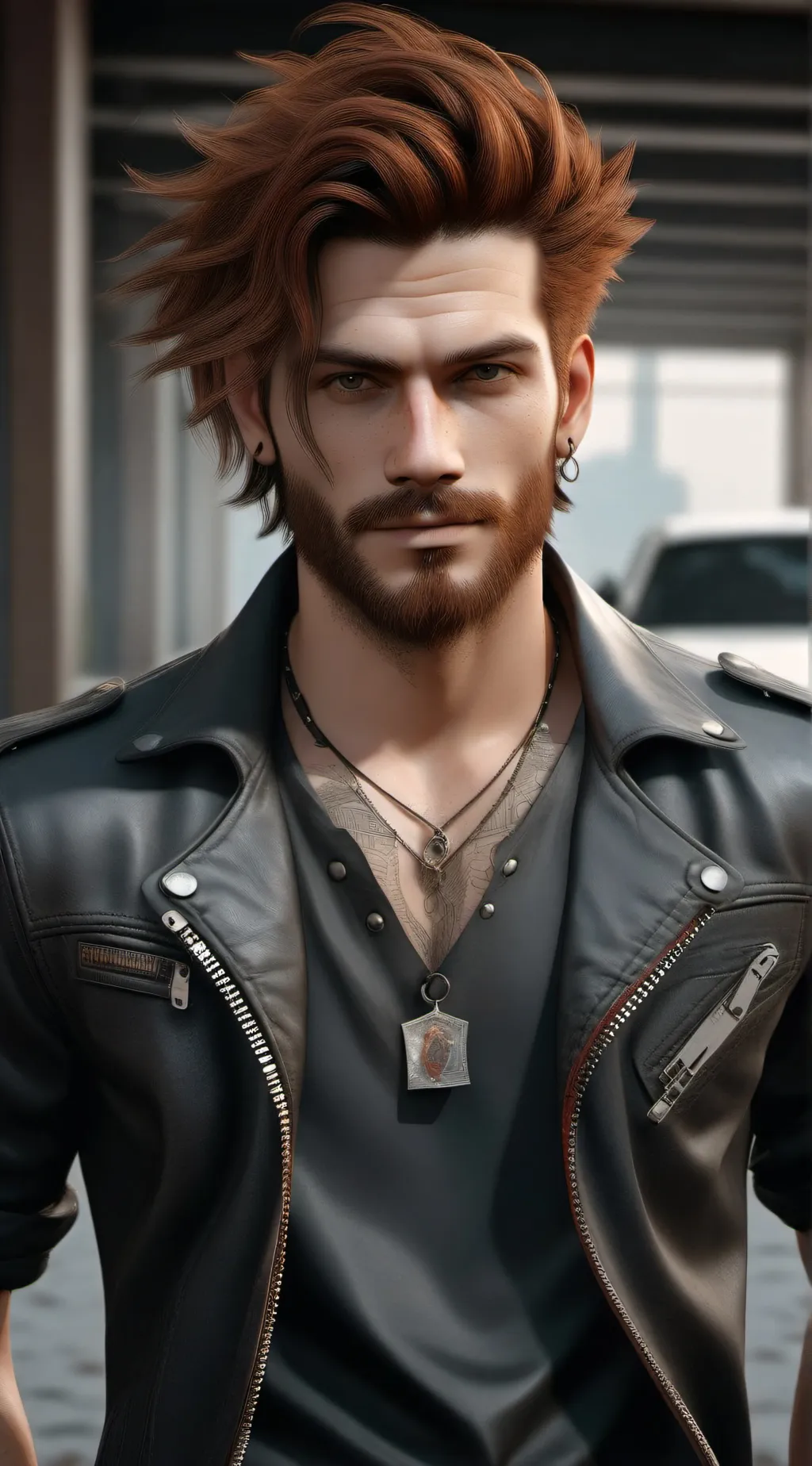 ai character: Gray Holt background