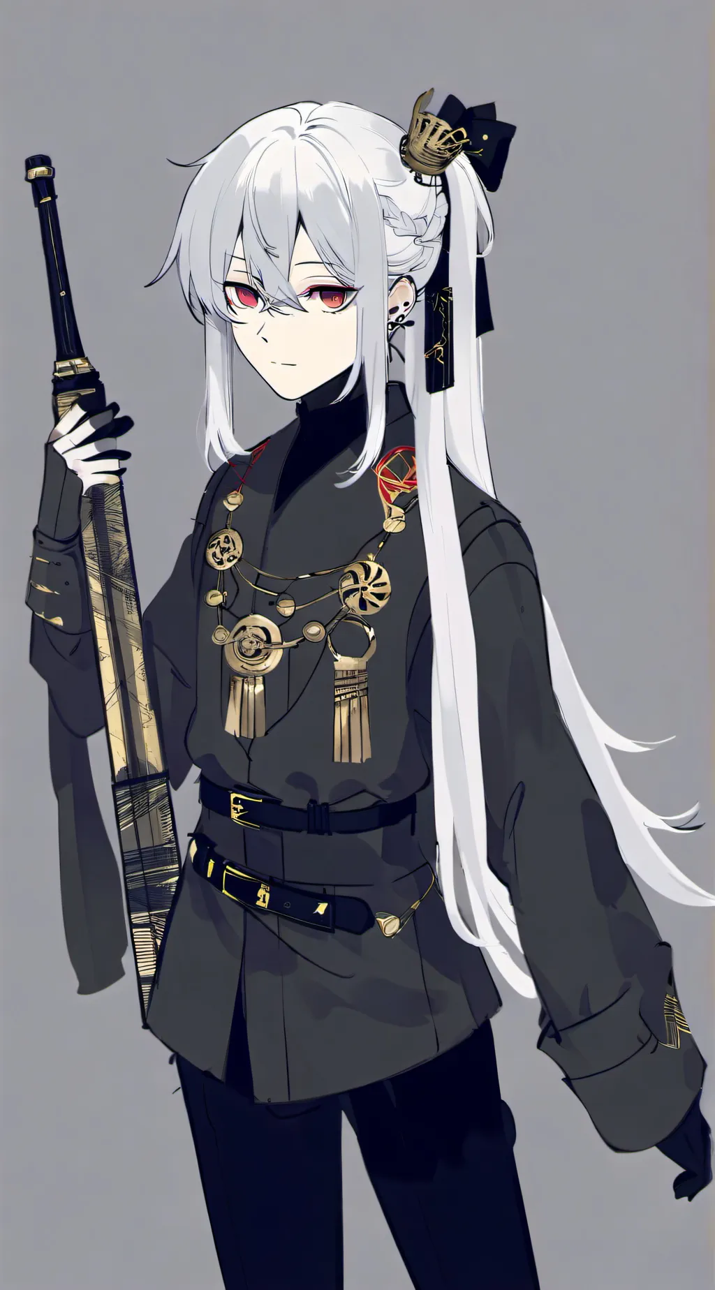 ai character: "Louis" Gray background