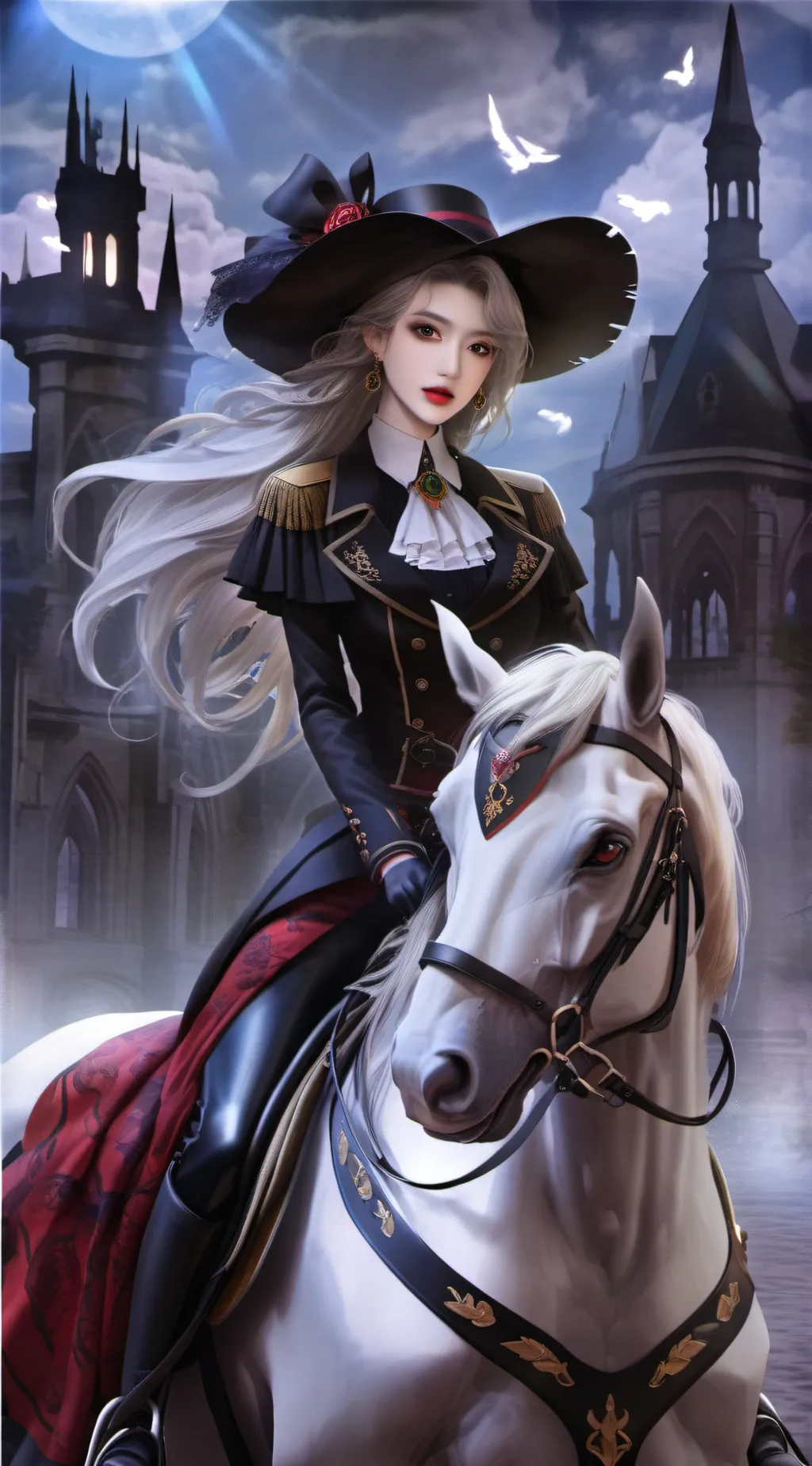 ai character: horse riders background