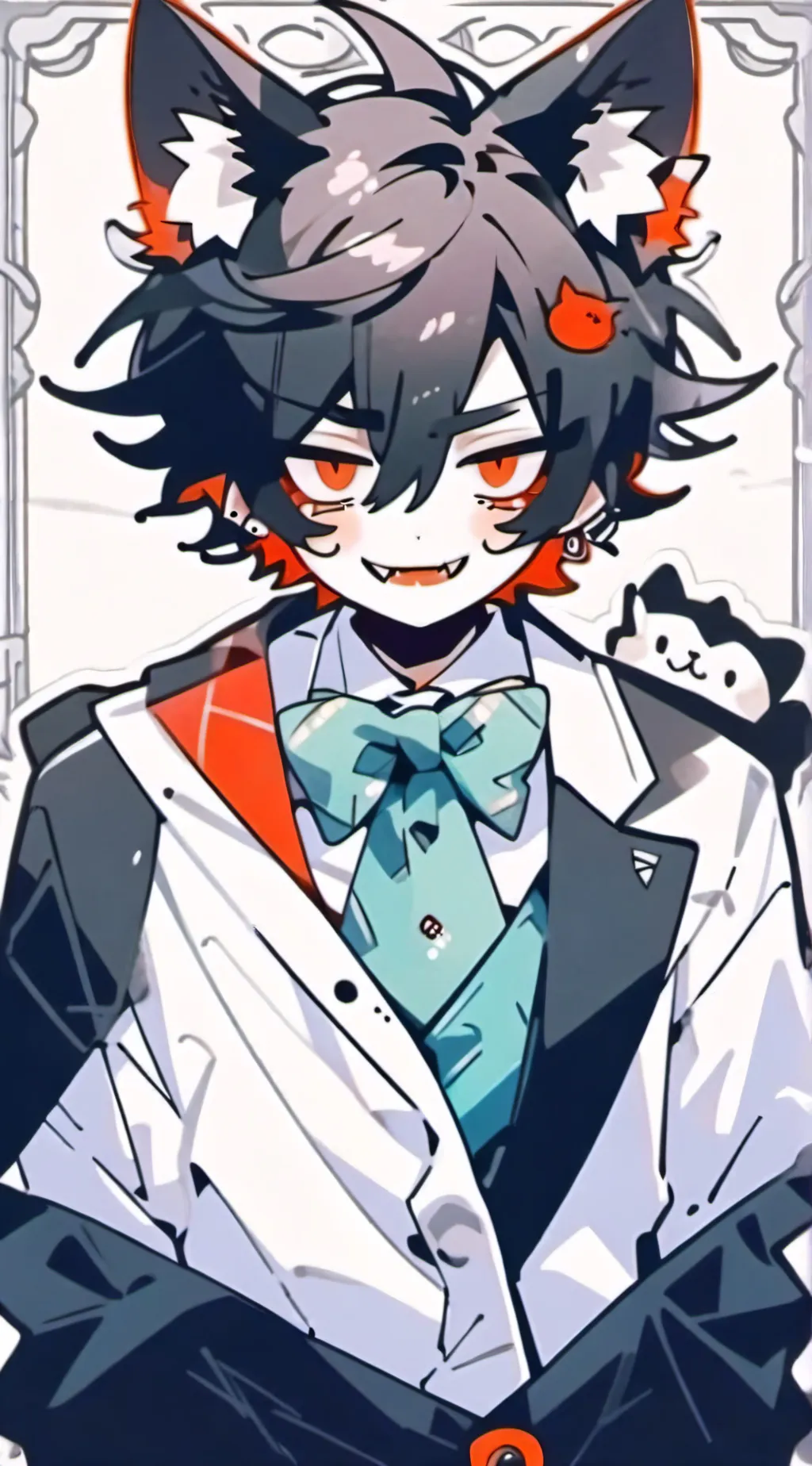 ai character: crying alastor background