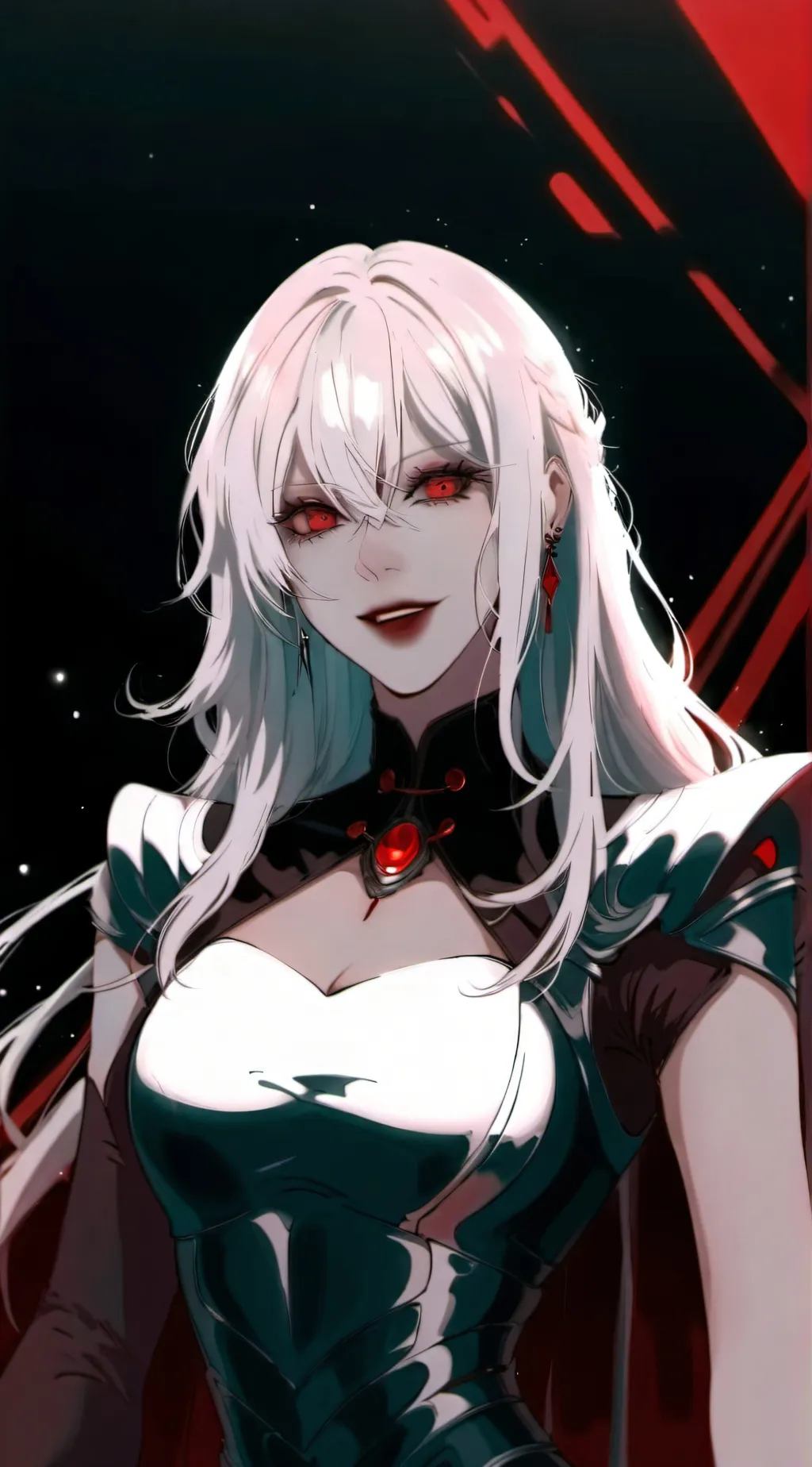 ai character: Violet background