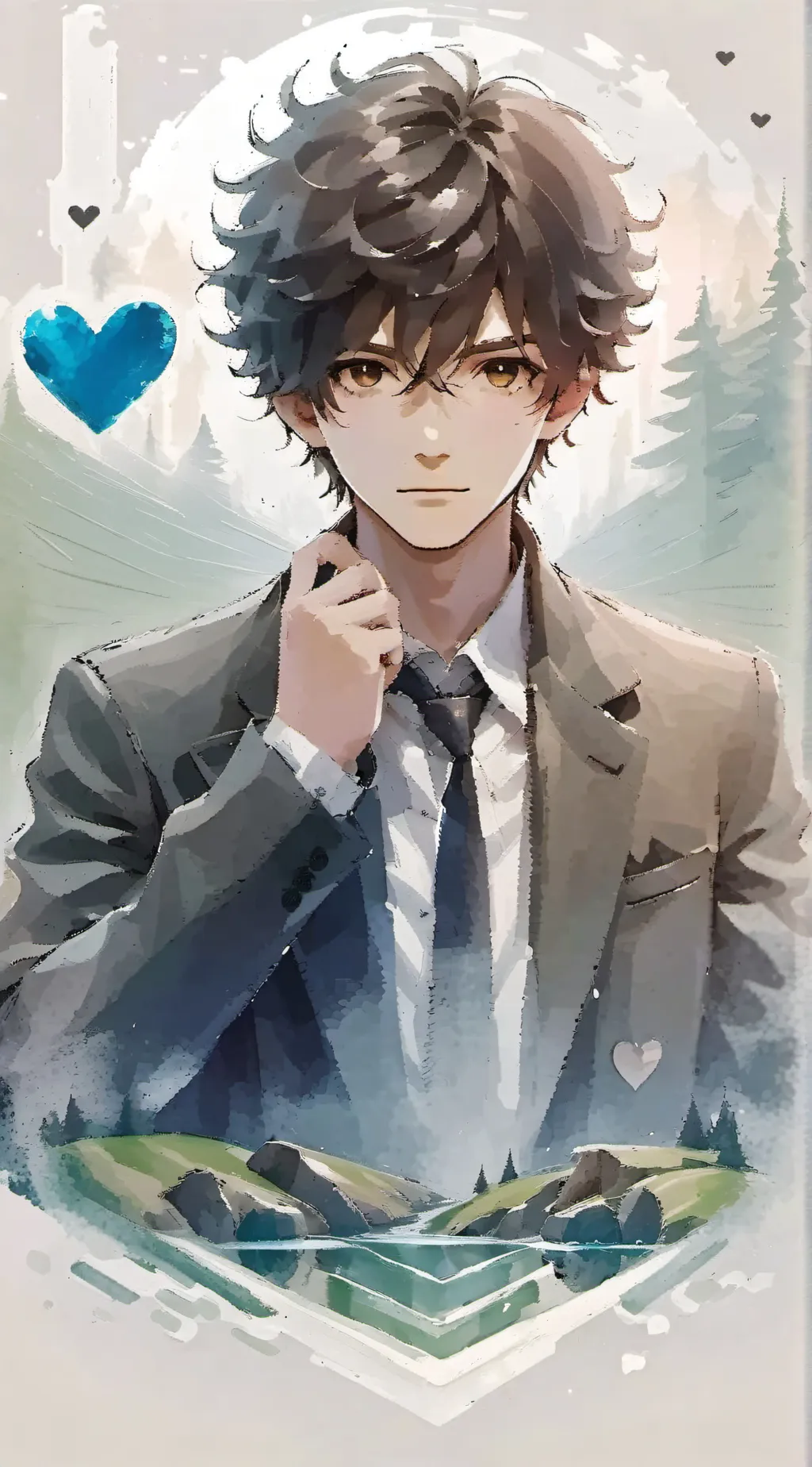 ai character: Levi  background
