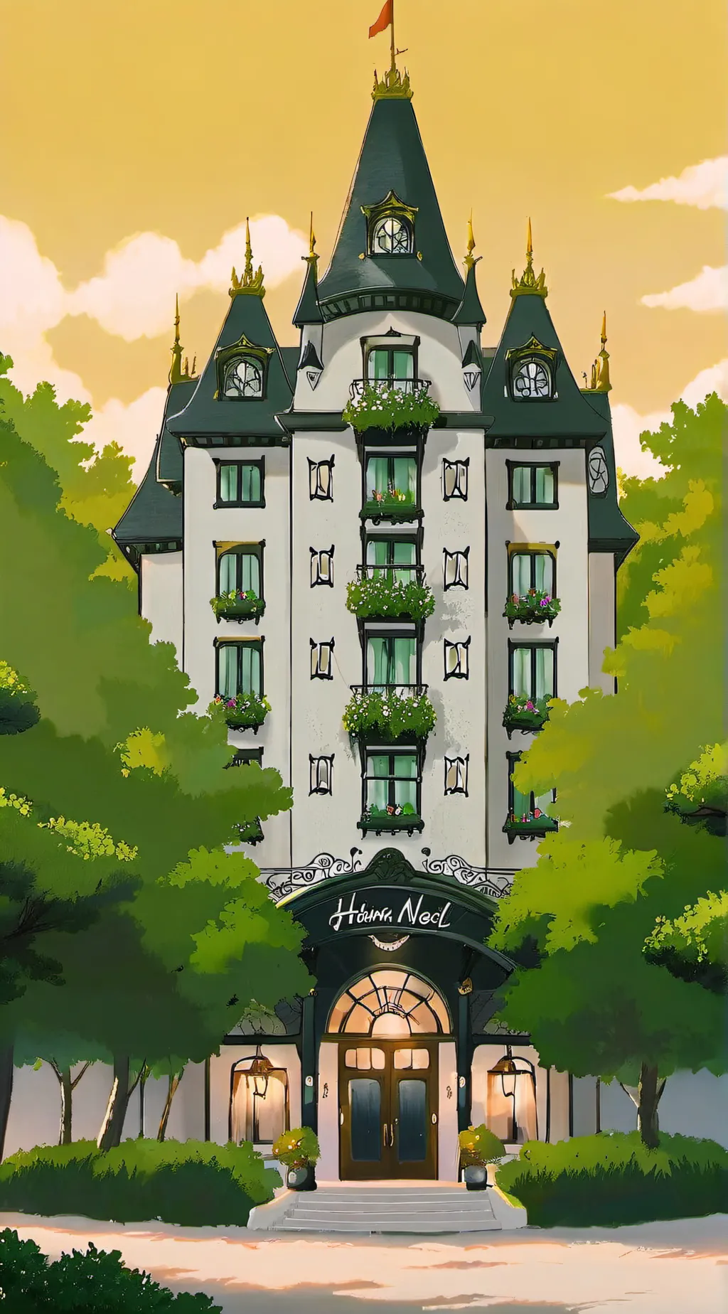 ai character: Hazbin hotel  background