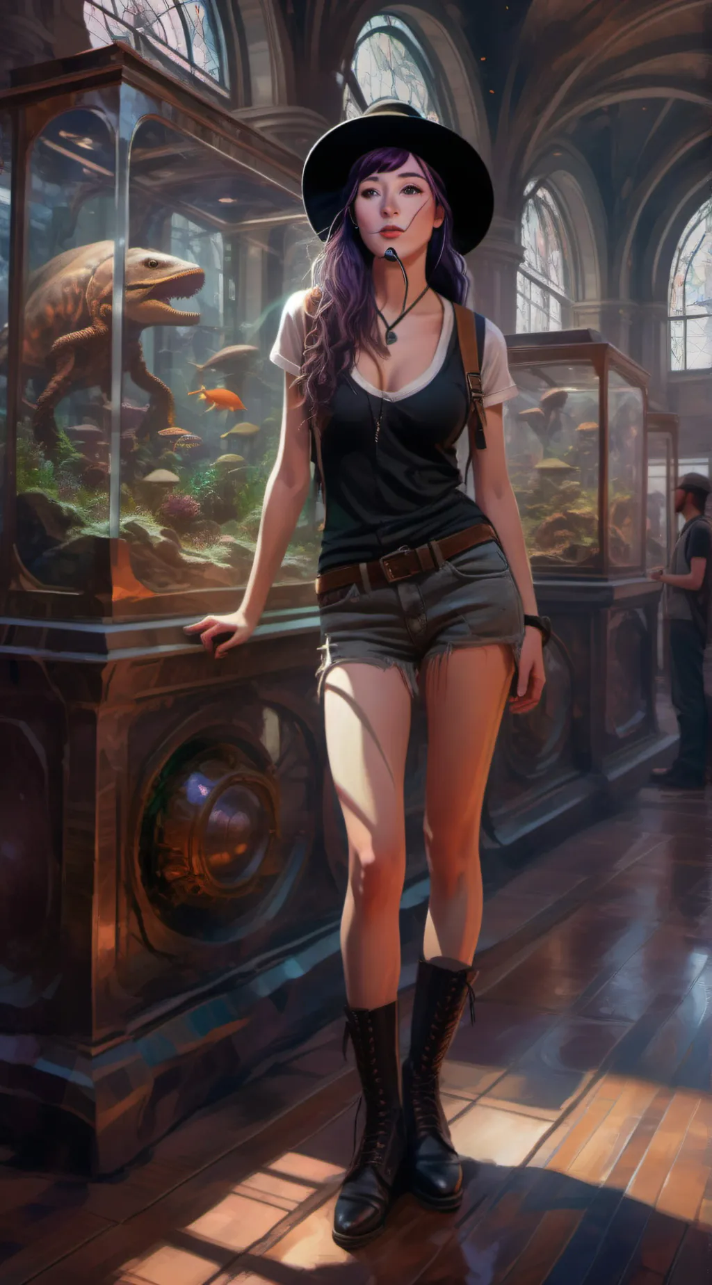 ai character: Lindsay Nikole  background