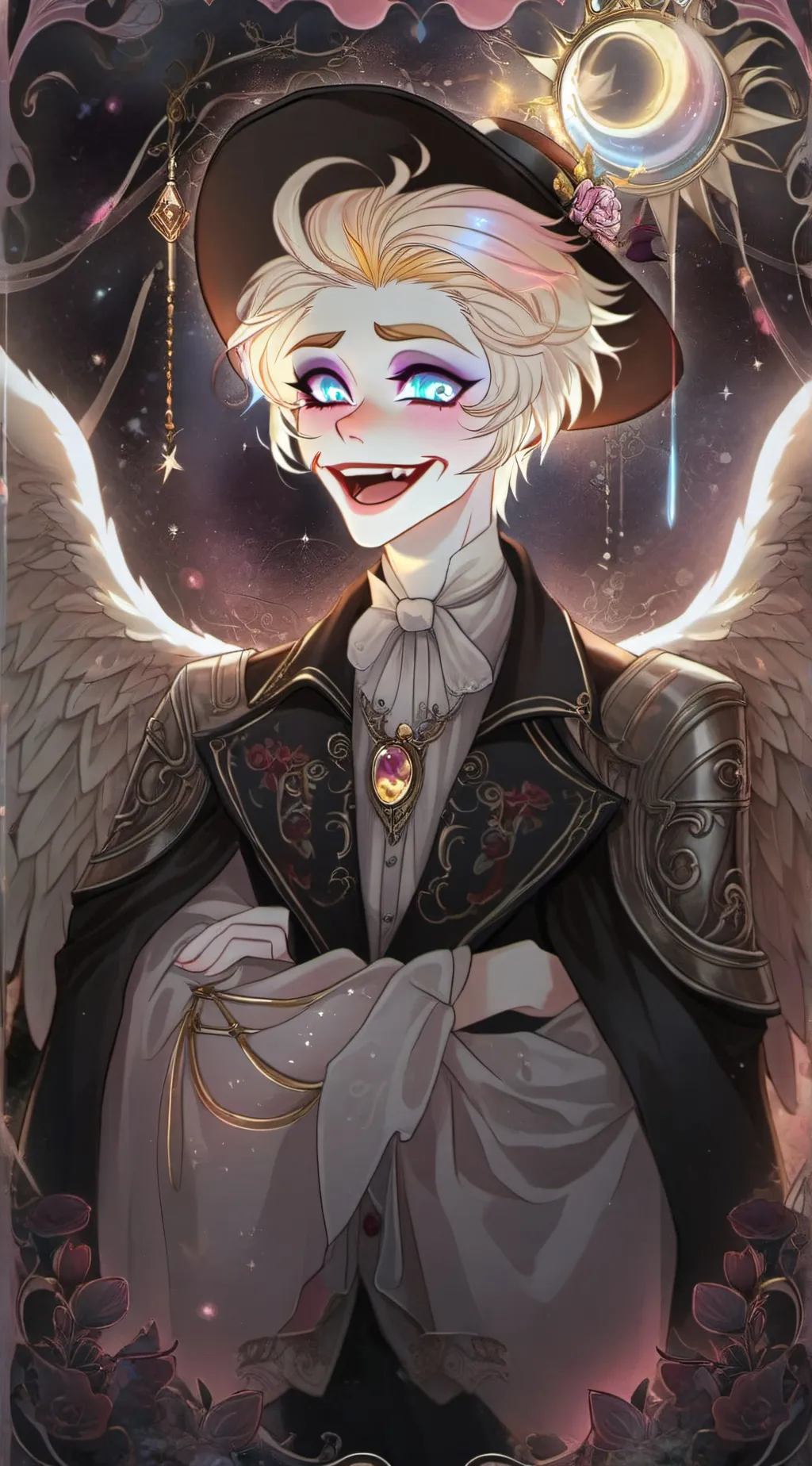 ai character: Lucifer Mange background