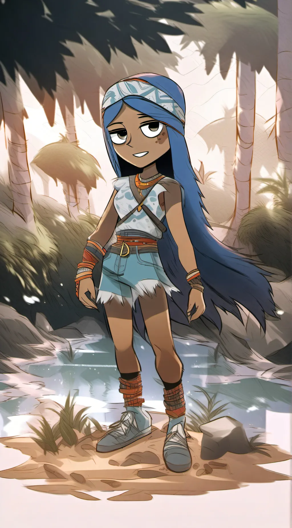 ai character: Connie  background