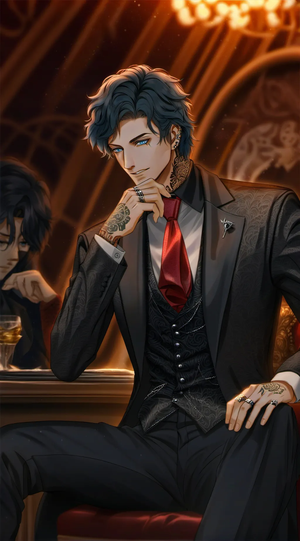 ai character: James Mackay.  background