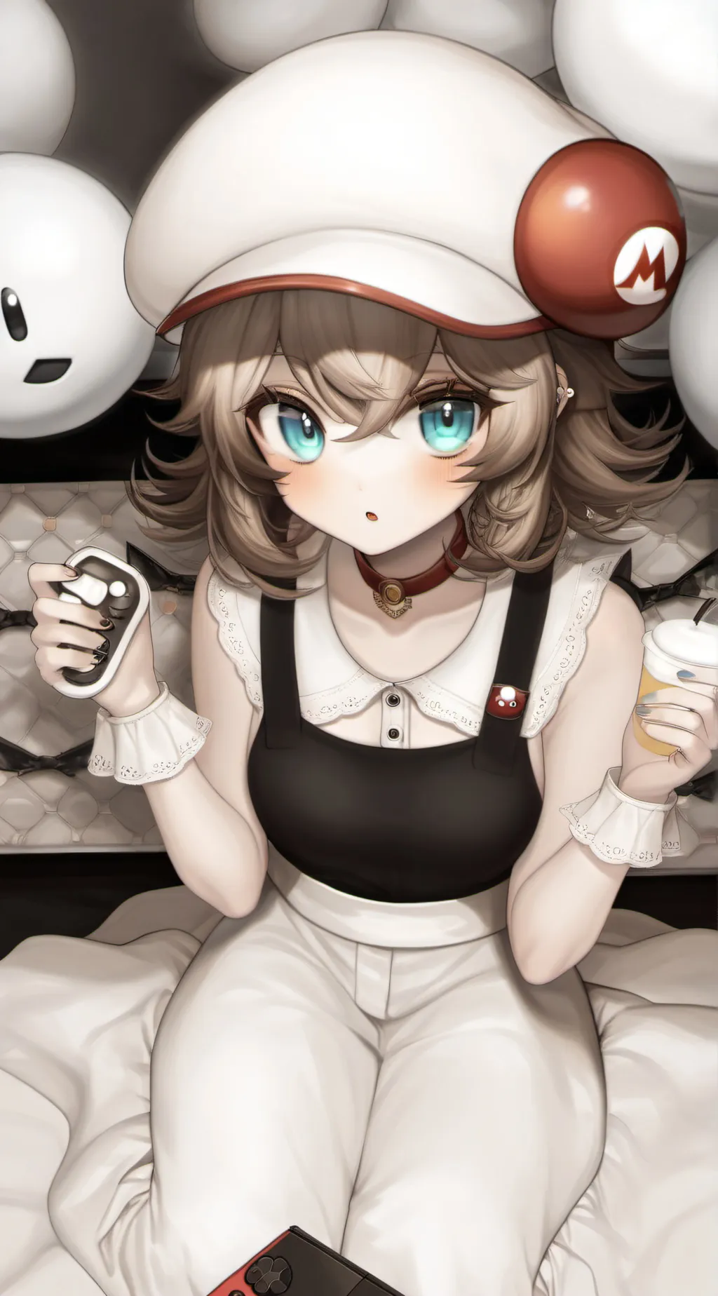 ai character: mario female  background