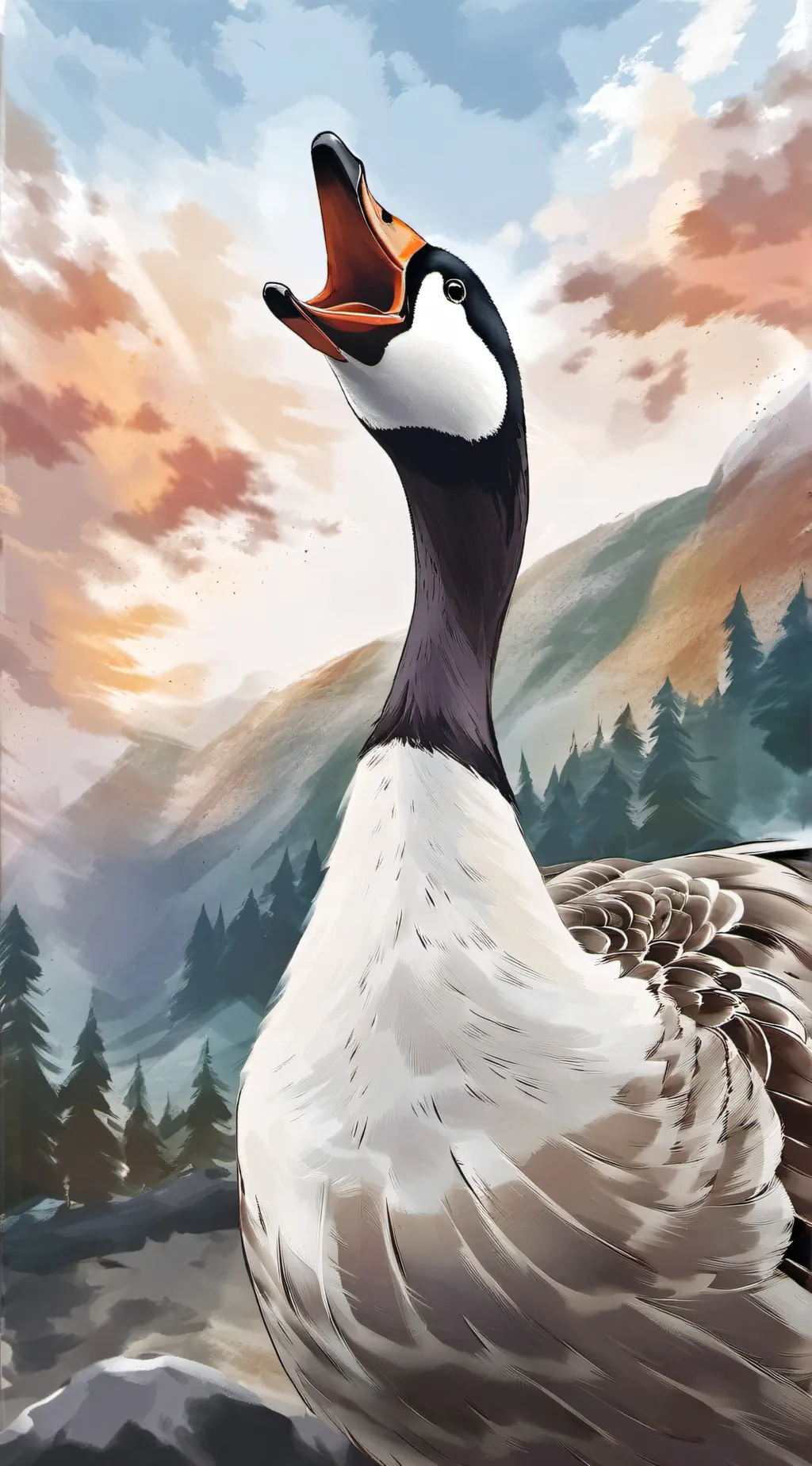 ai character: ‘Tis a Goose.  background