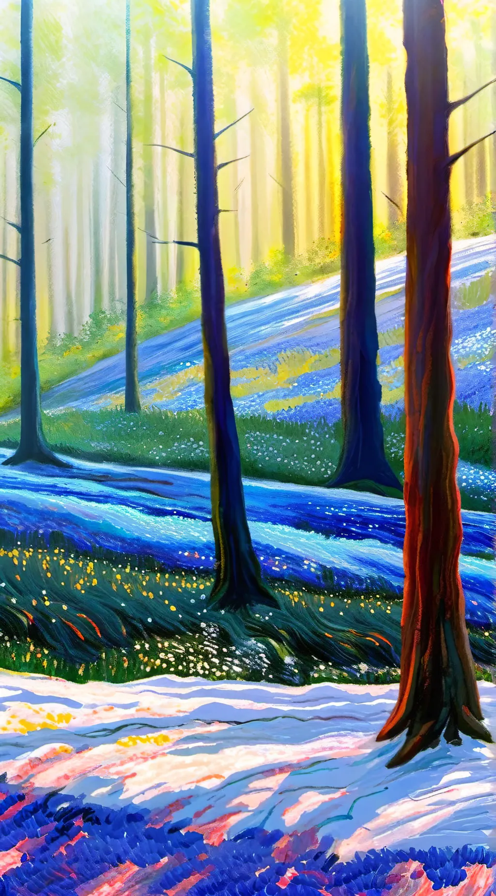 ai character: FPE to to Forest background