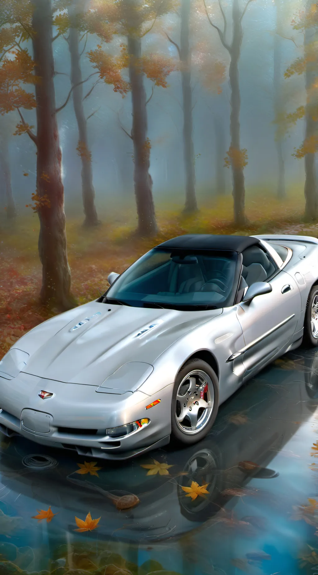 ai character: Chevrolet Corvette background