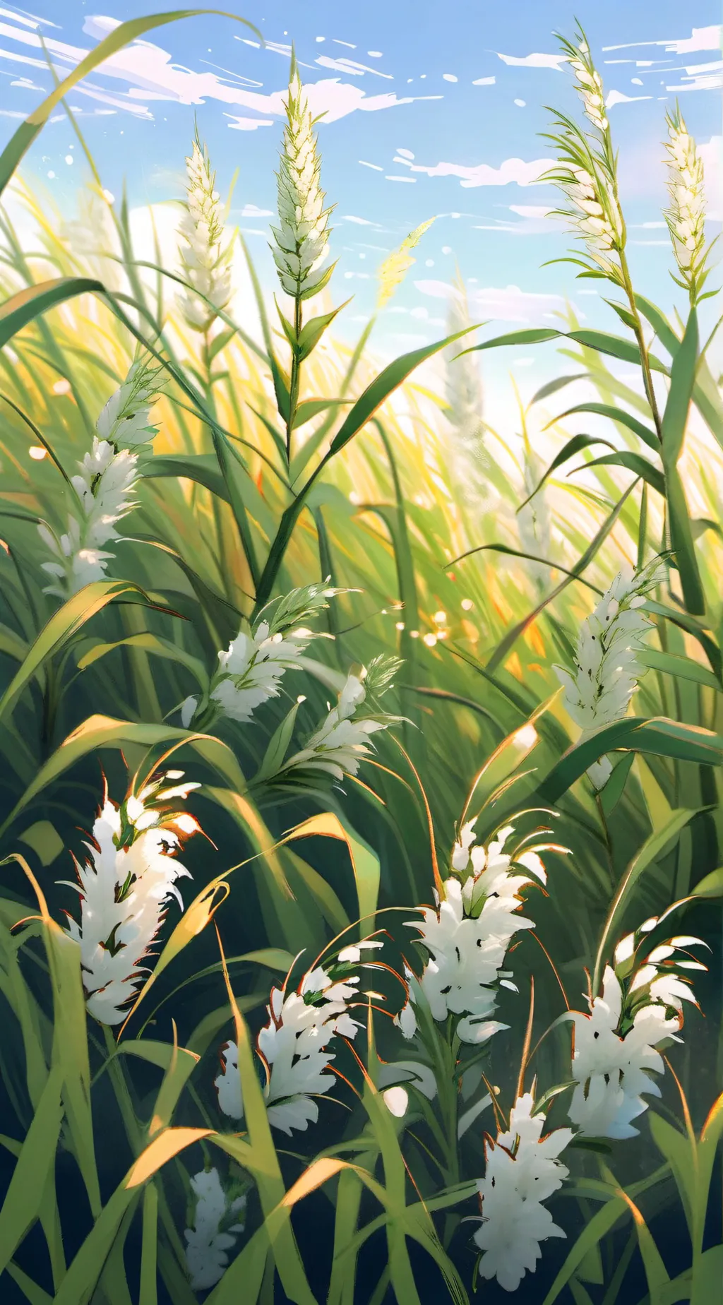 ai character: Amzaing grass background