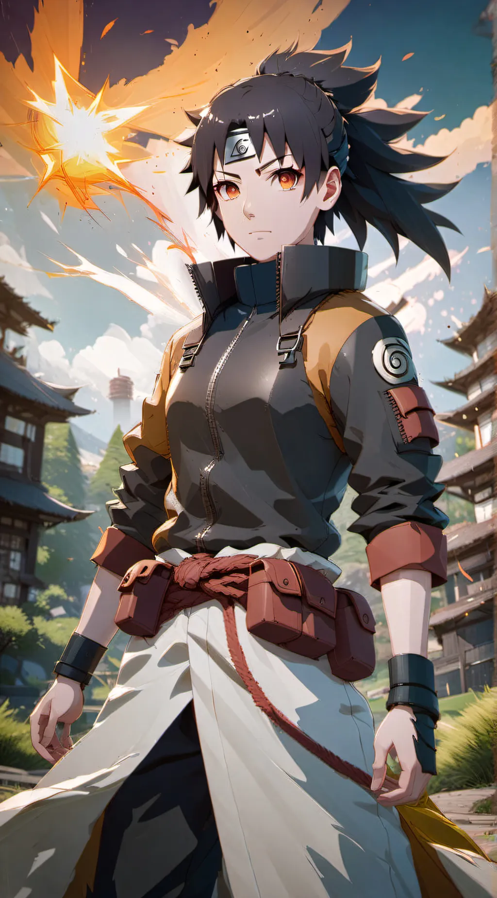 ai character: mirai sarutobi background