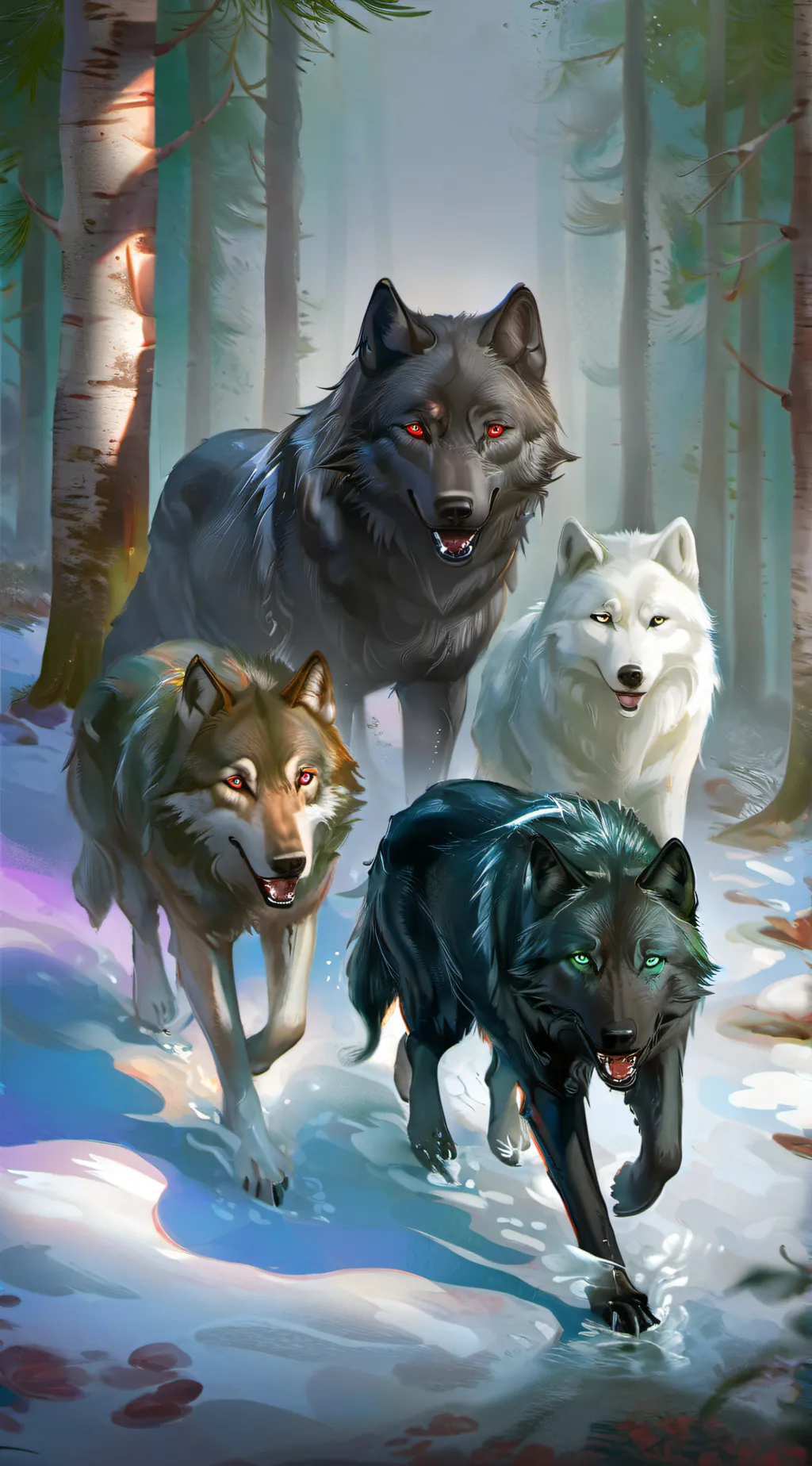 ai character: Wolf Enclosure <3 background