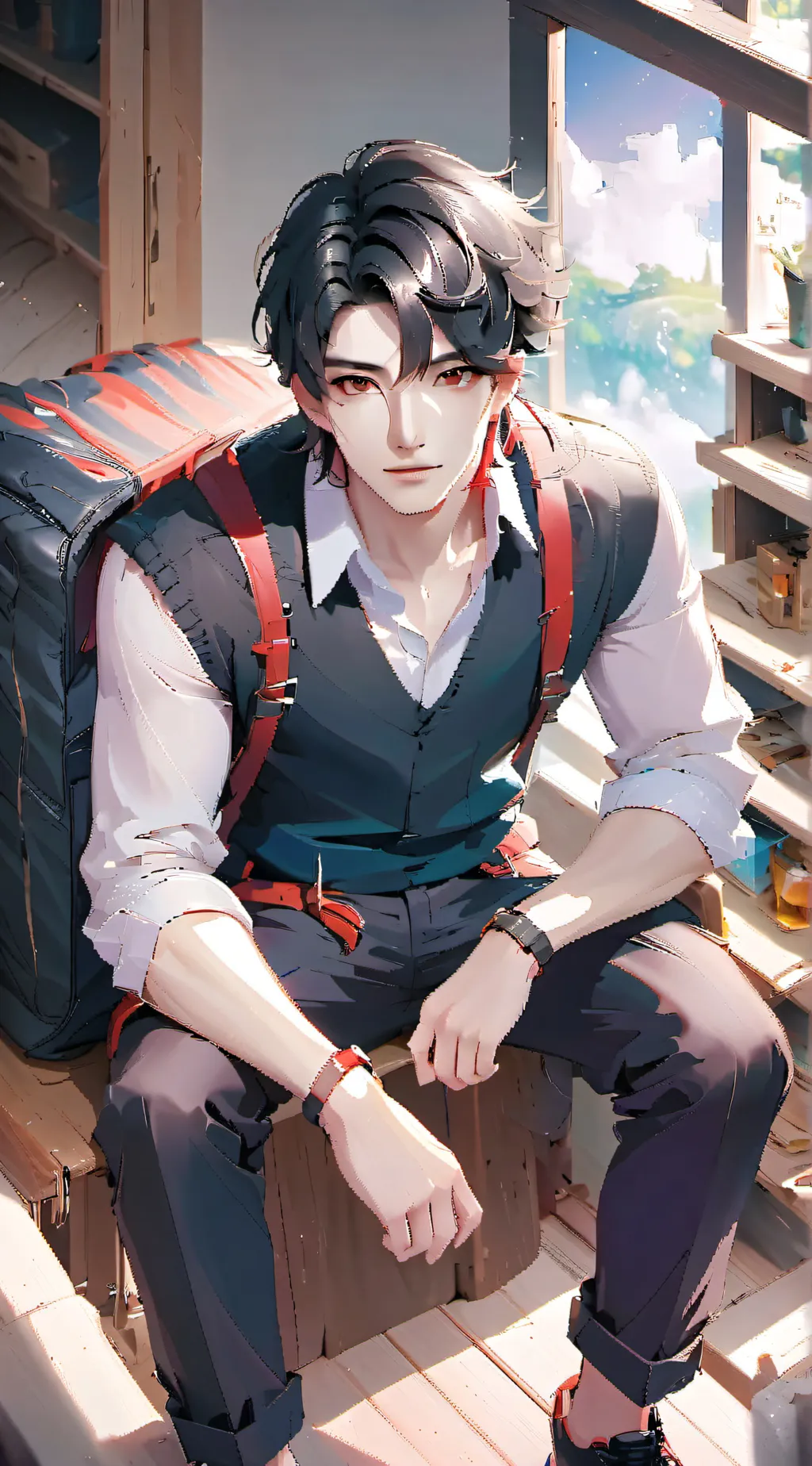 ai character: yugi background
