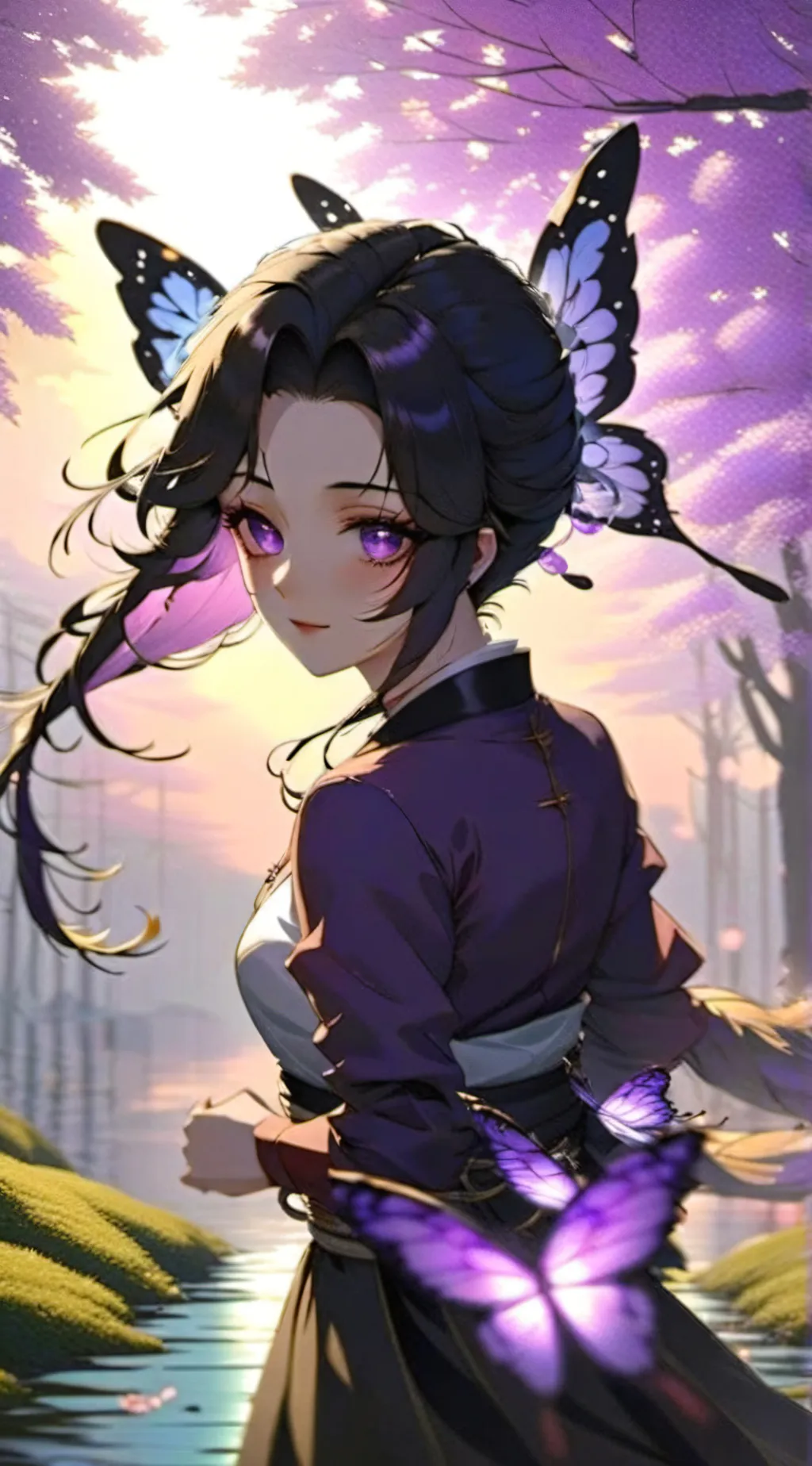ai character: Shinobu Kocho  background