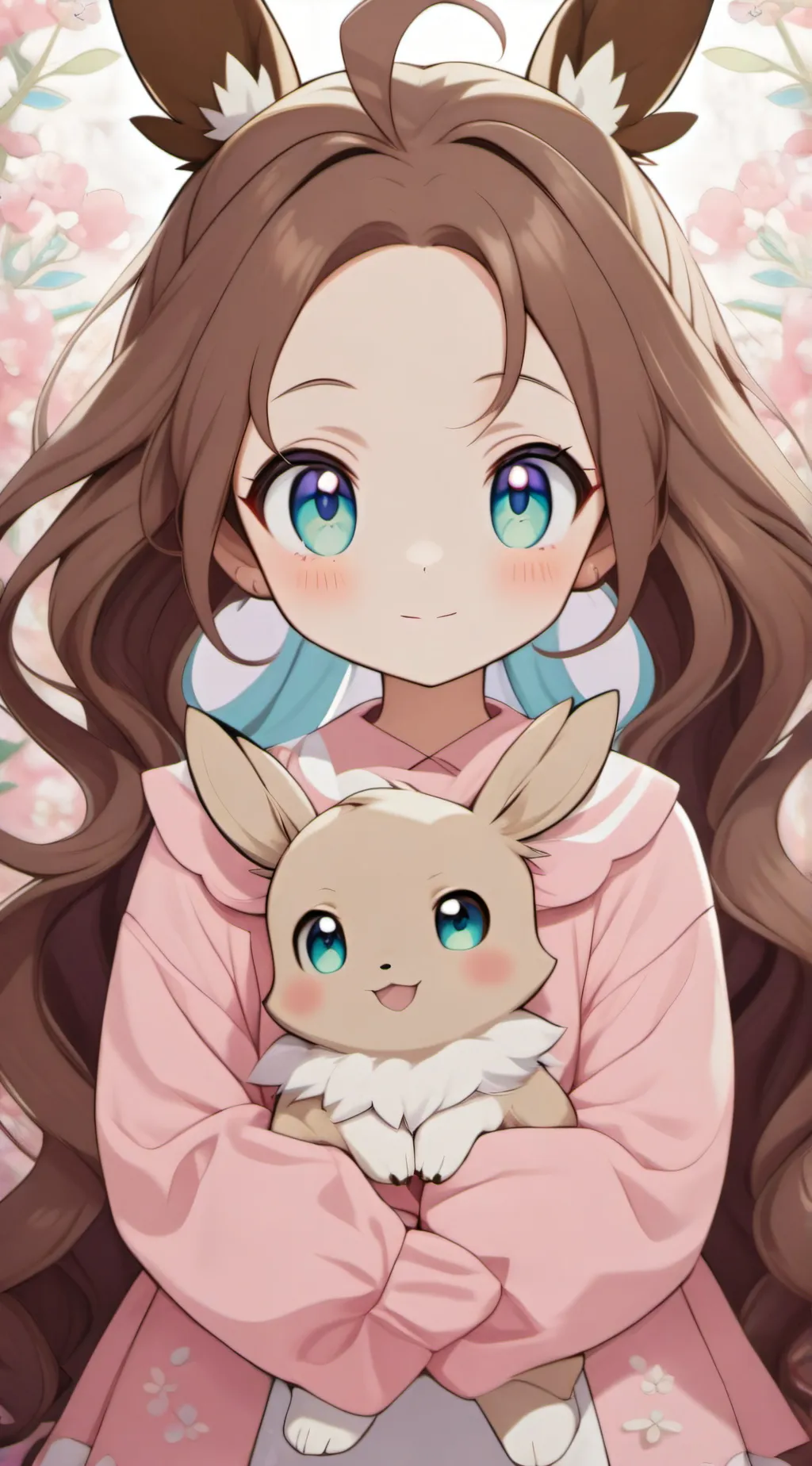 ai character: Eve and eevee background