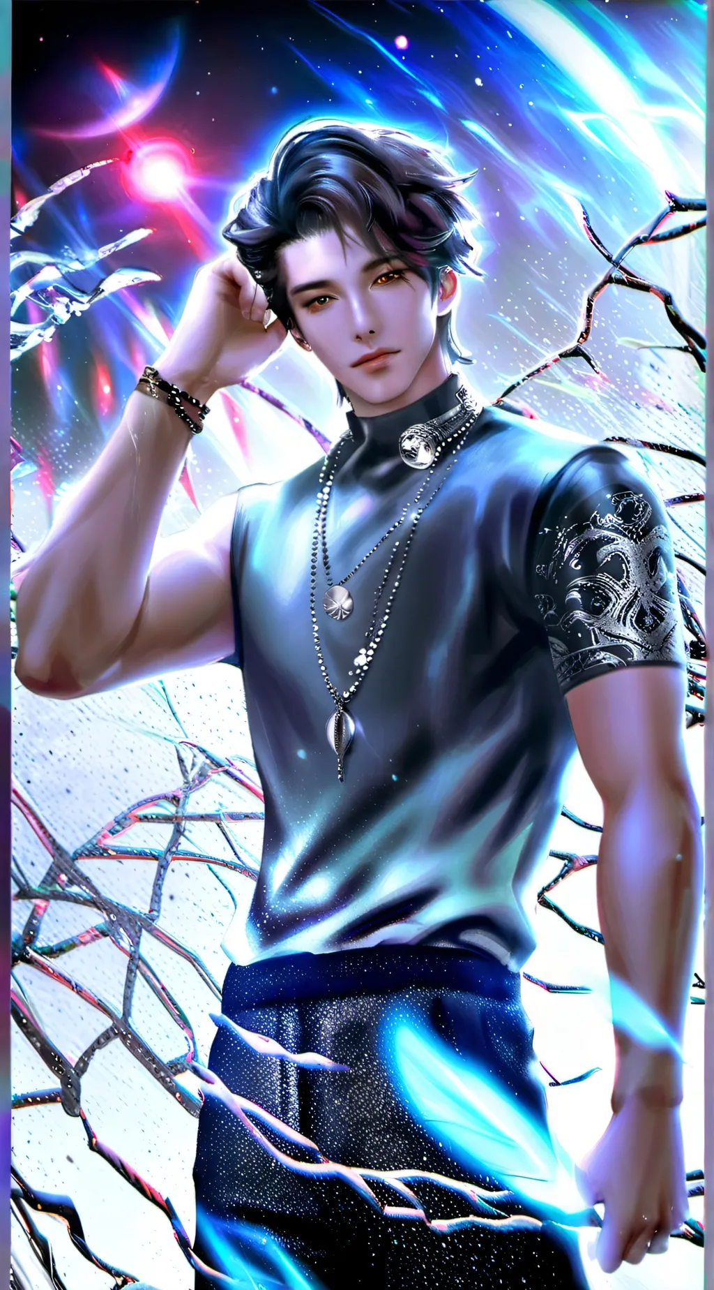 ai character: Ash background