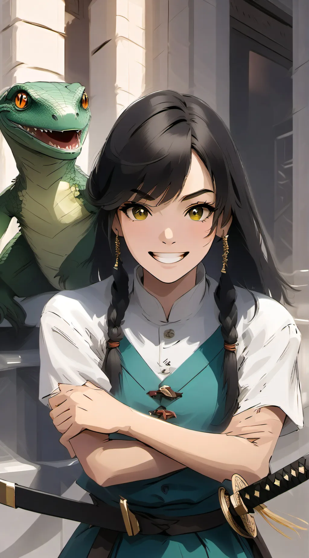 ai character: Demon Slayer background