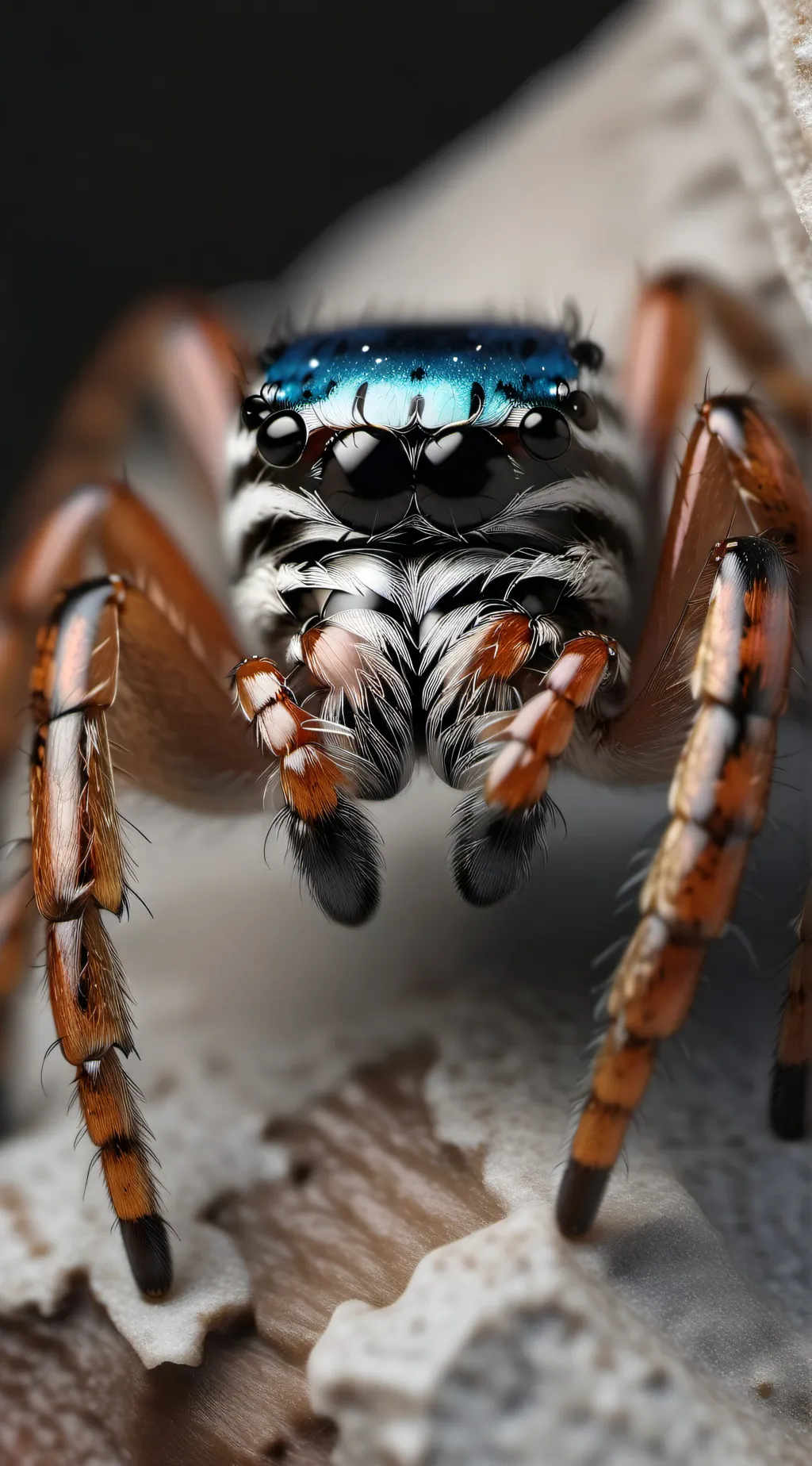 ai character: jumping spider background