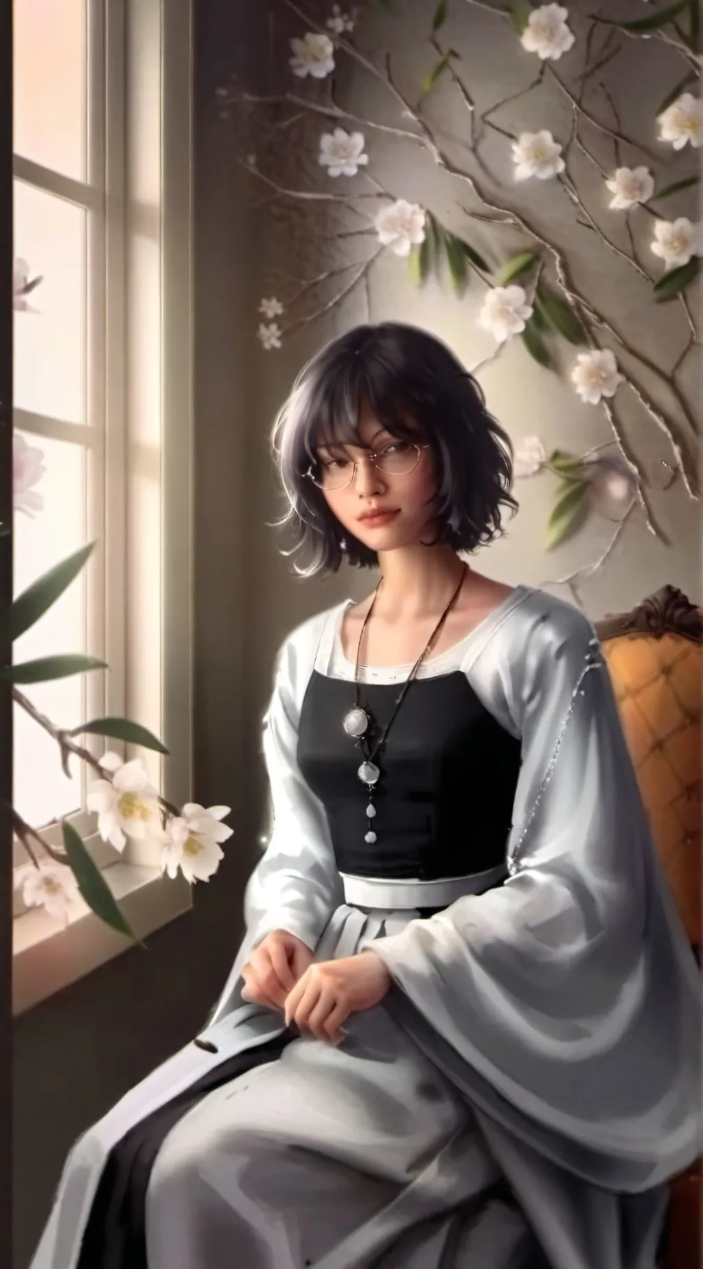 ai character: Míriam  background
