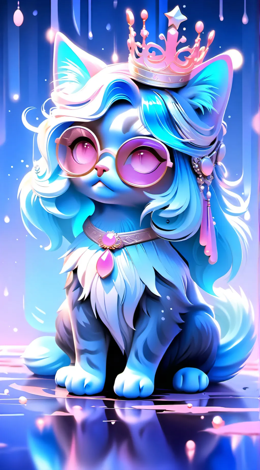 ai character: ❄️Snowballa❄️ background