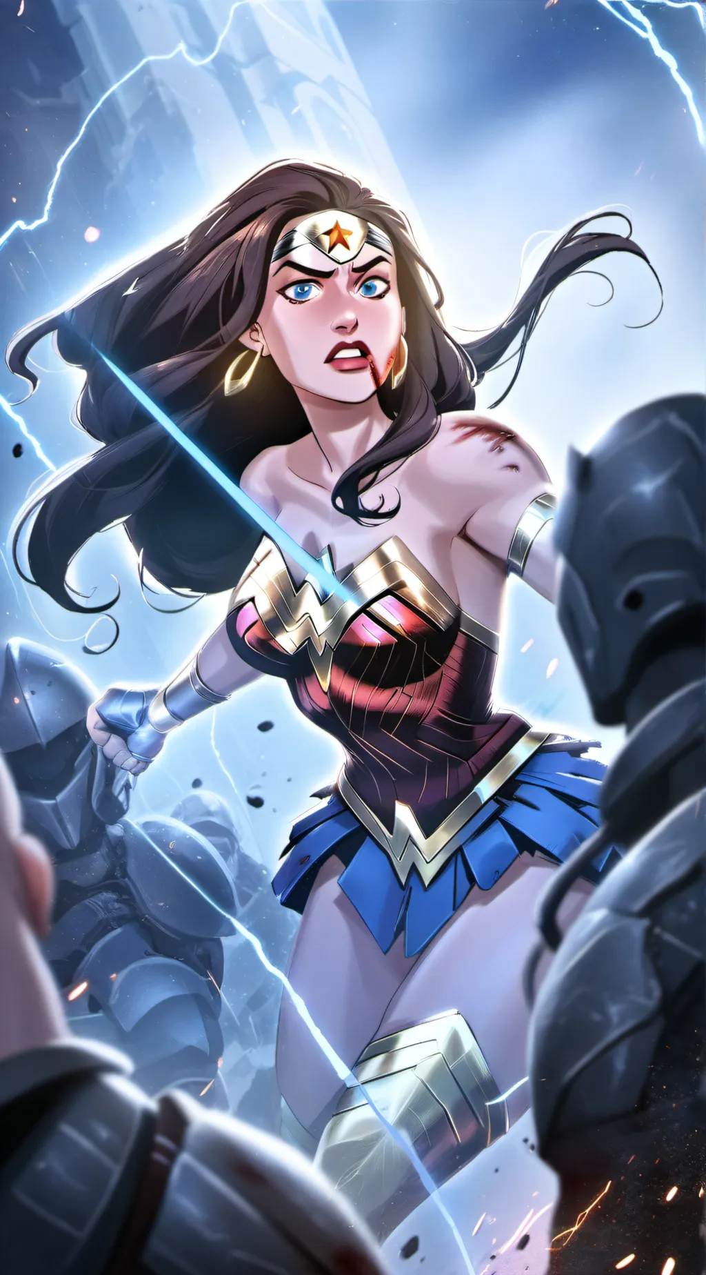 ai character: Wonder Woman background