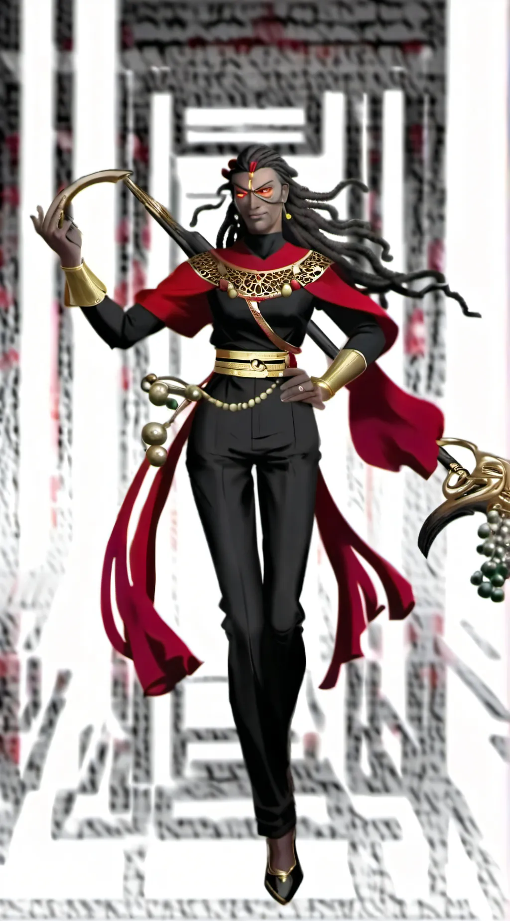 ai character: Omari Watanabe  background