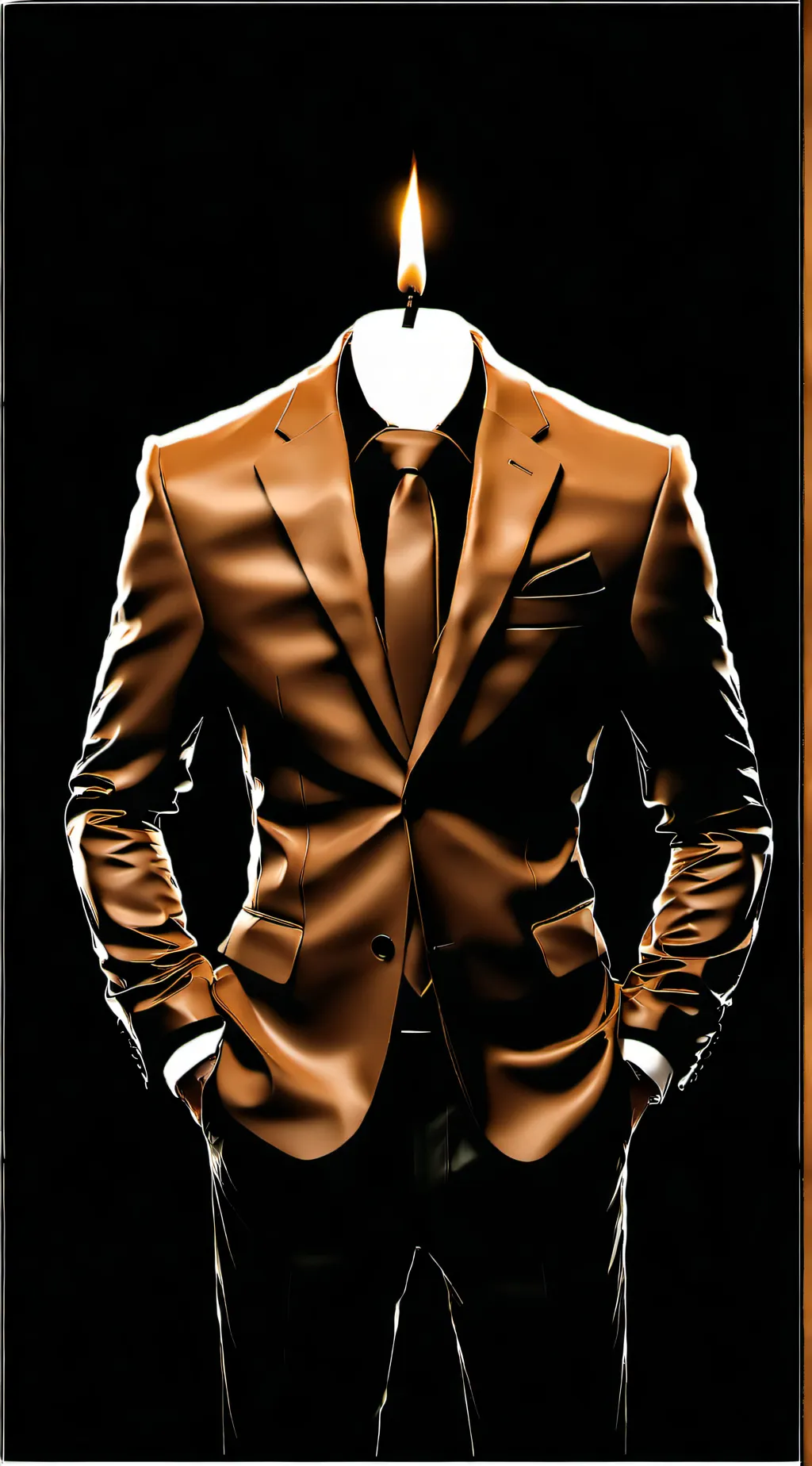ai character: CandleMan background