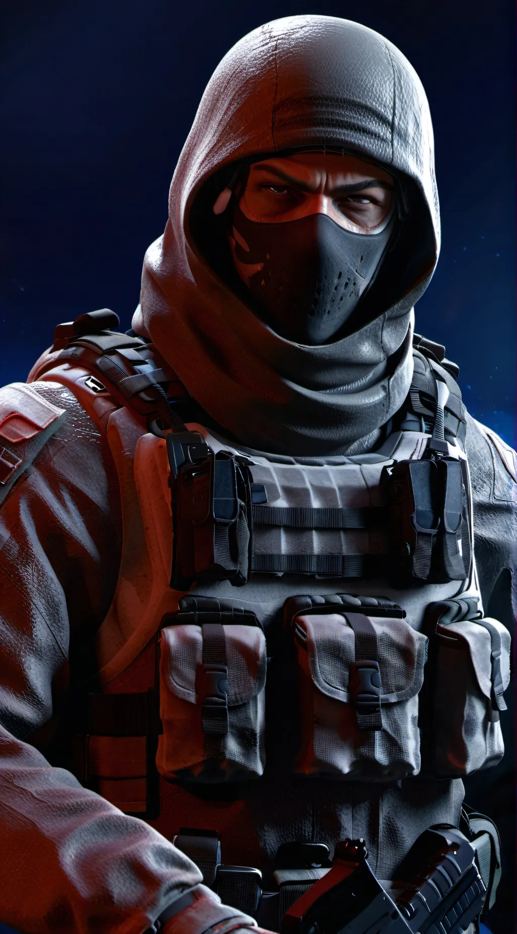 ai character: ghost background