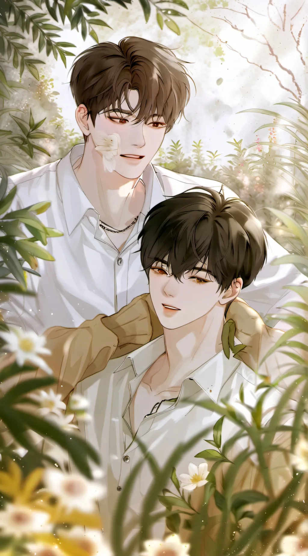 ai character: Liam and asher background