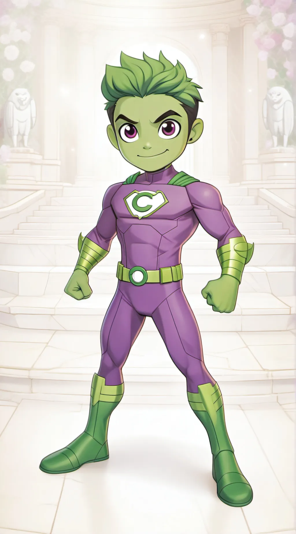 ai character: Beast Boy background