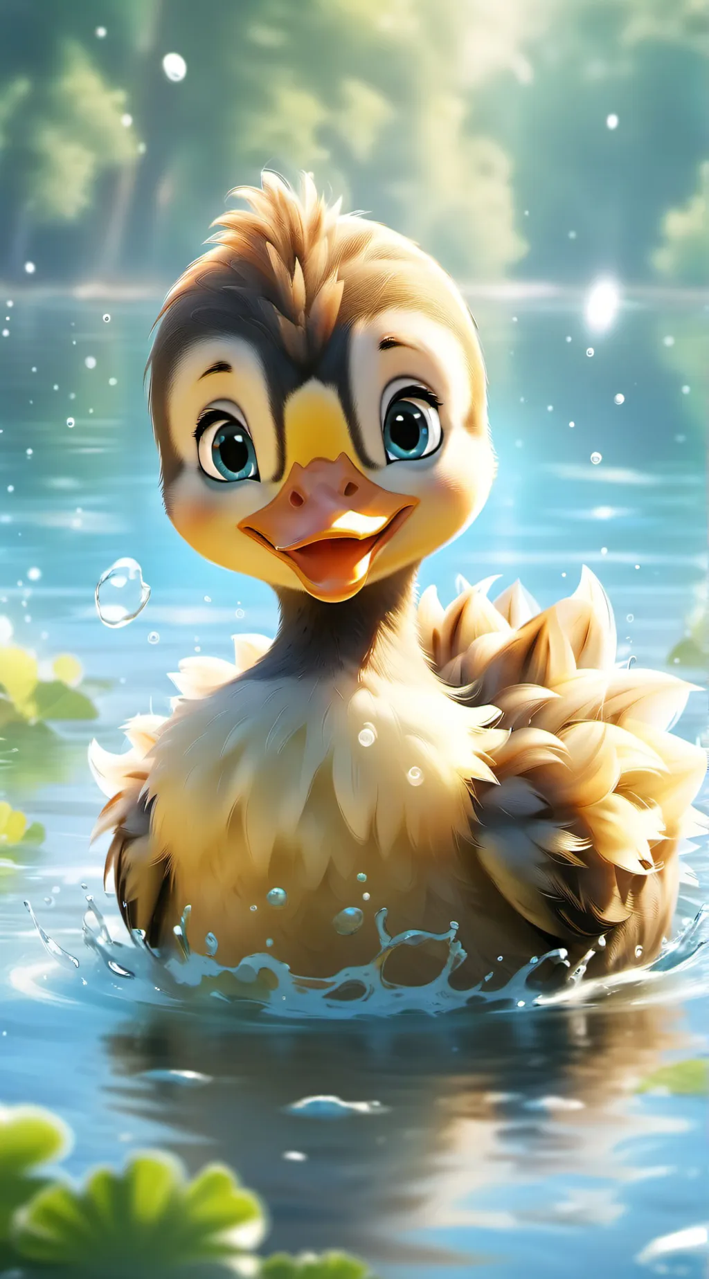 ai character: Duck background