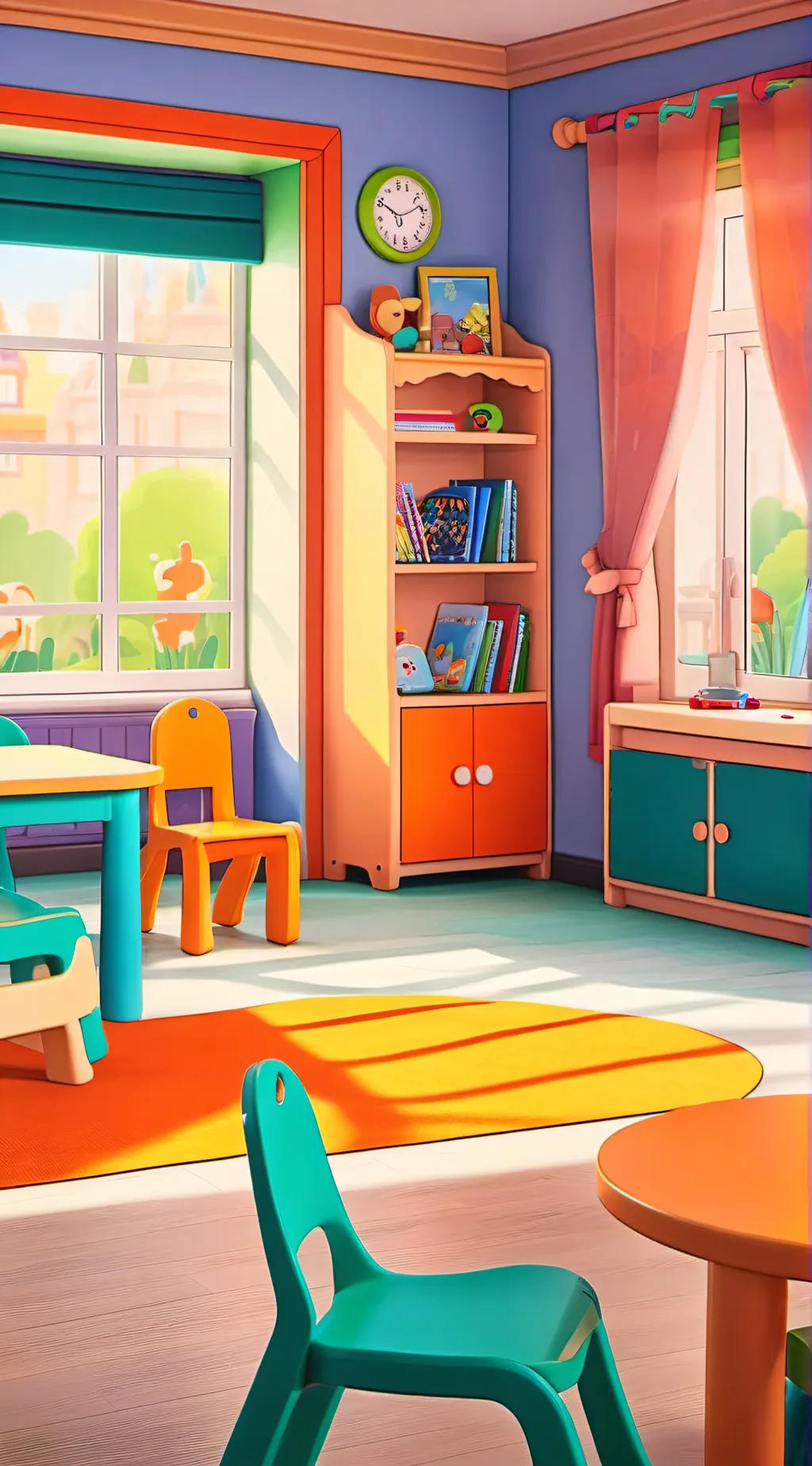 ai character: Daycare!  background