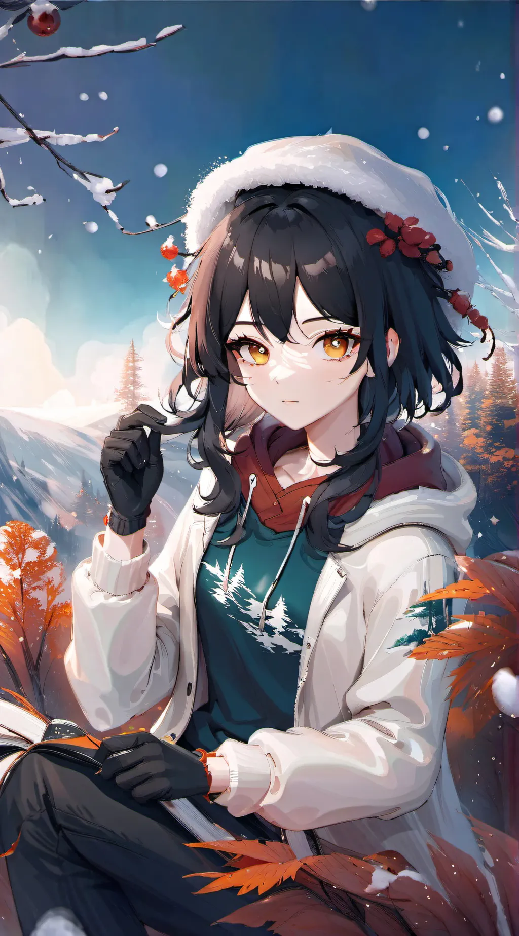 ai character: mha ☃️ background