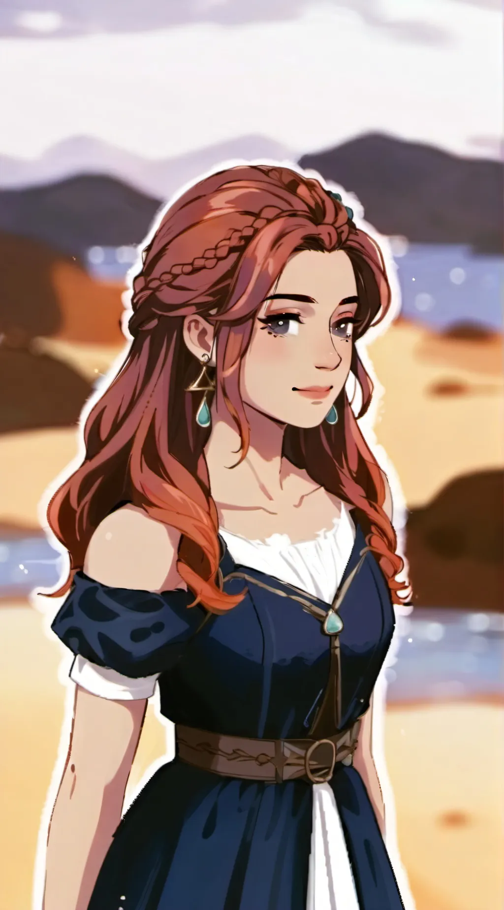 ai character: Sandy background