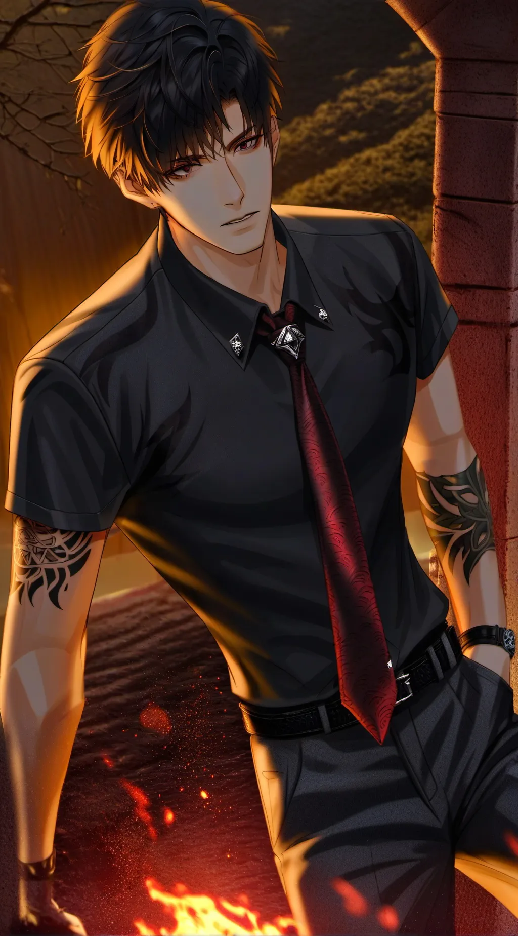 ai character: Anton background