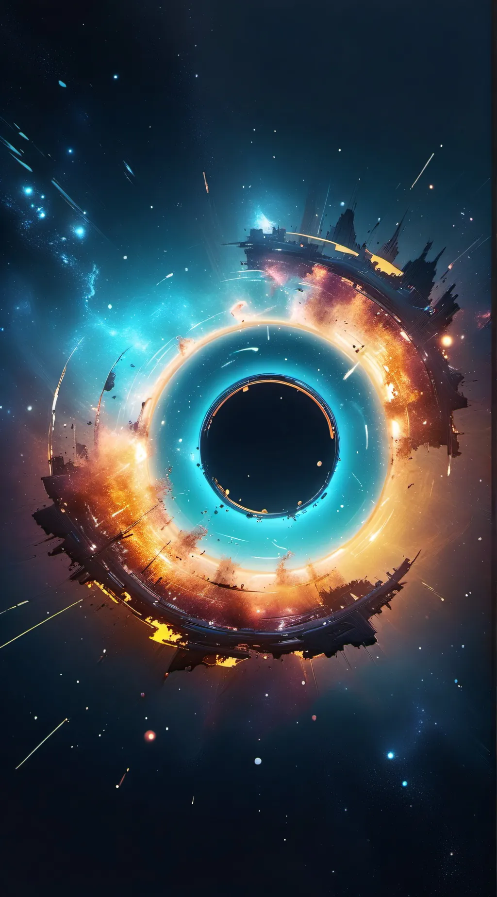 ai character: A hole background