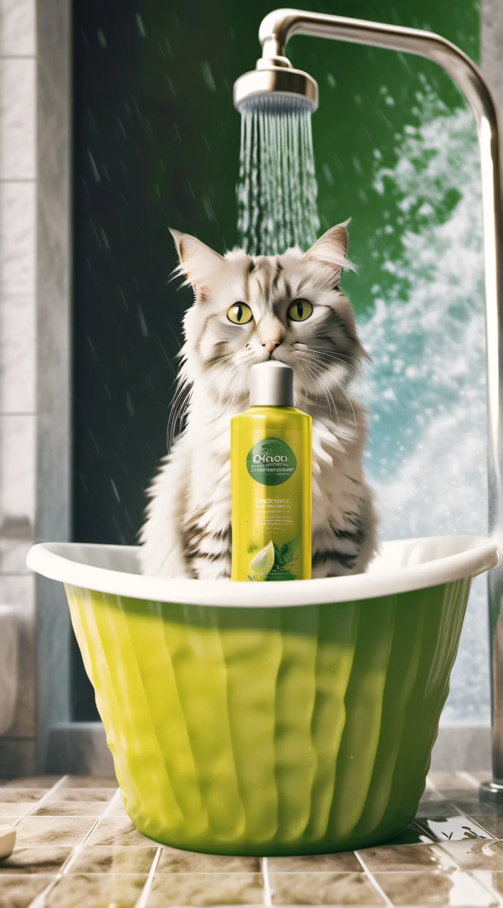 ai character: shampoo meme  background