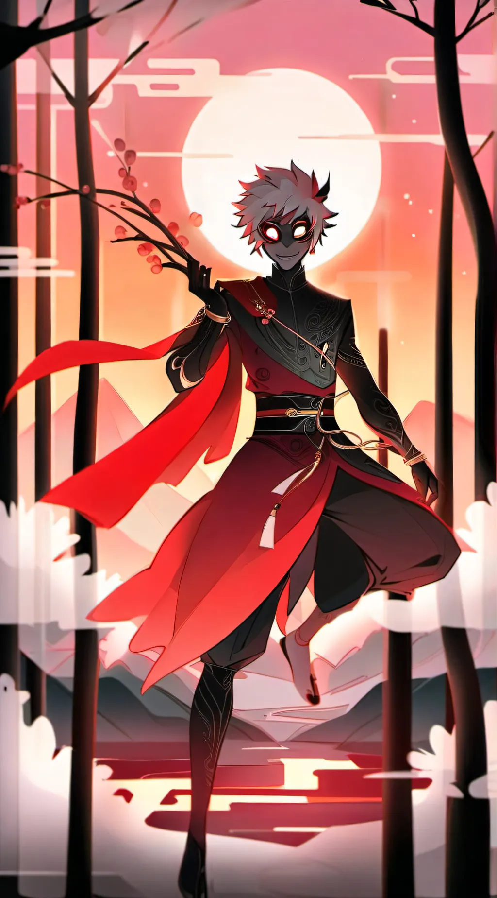ai character: alastor  background