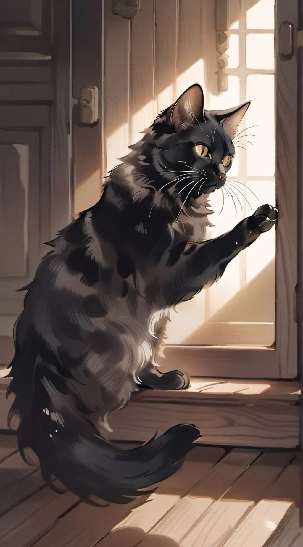 ai character: Cat background