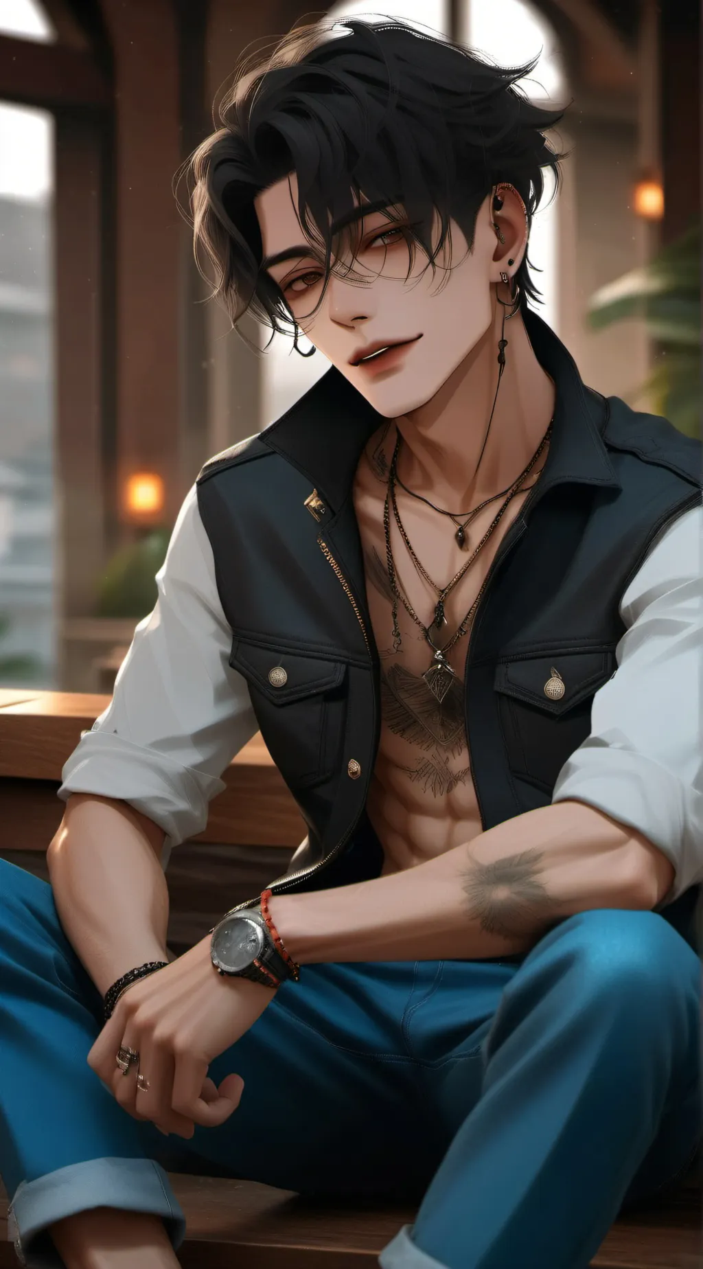 ai character: Hunter  background