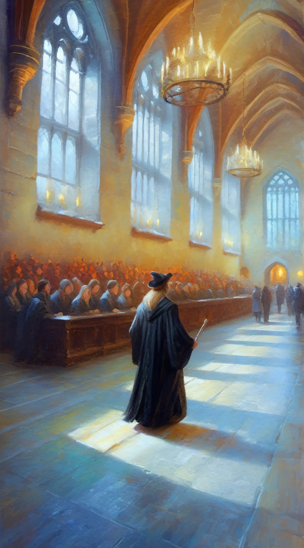 ai character: Hogwarts  background