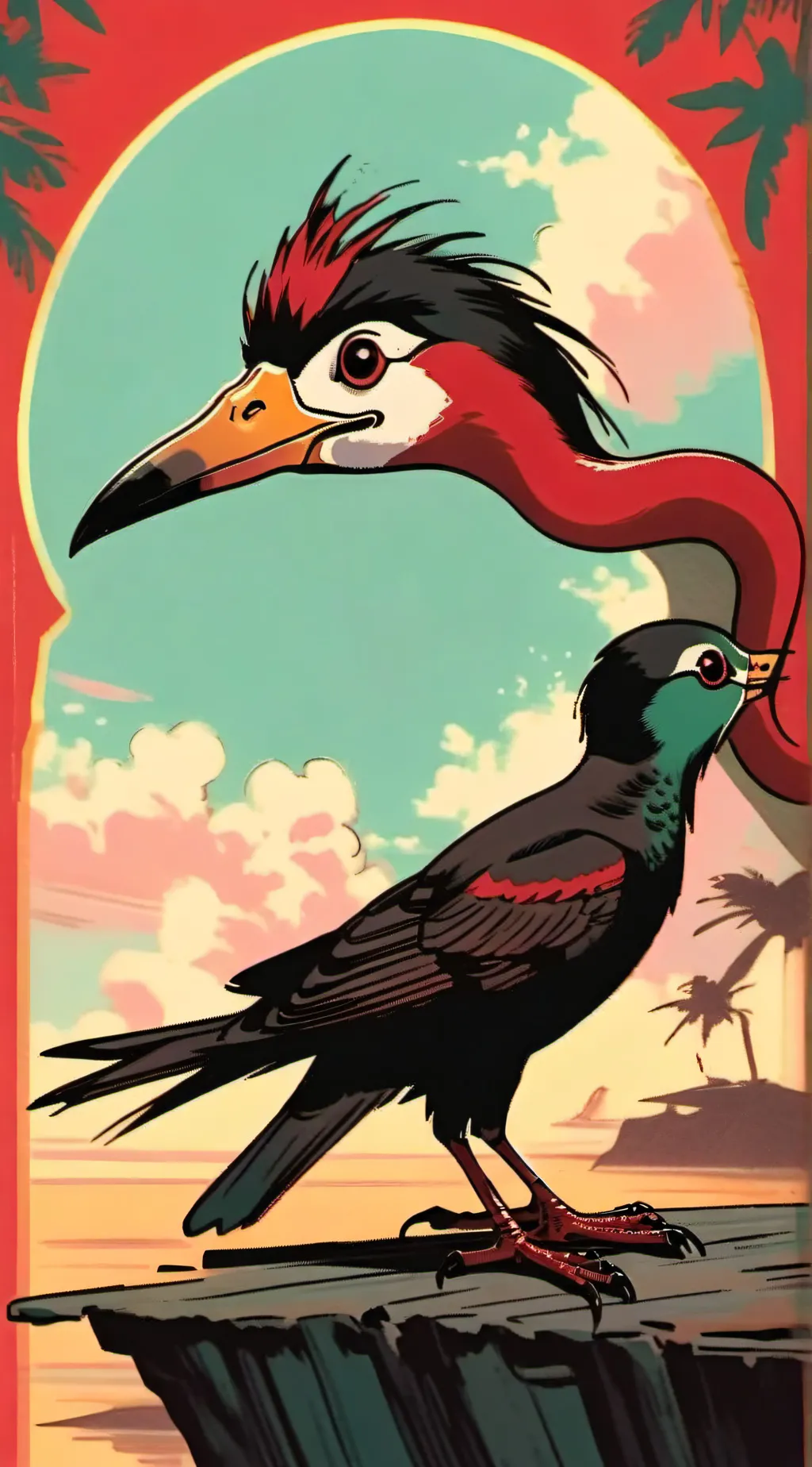 ai character: Bird background