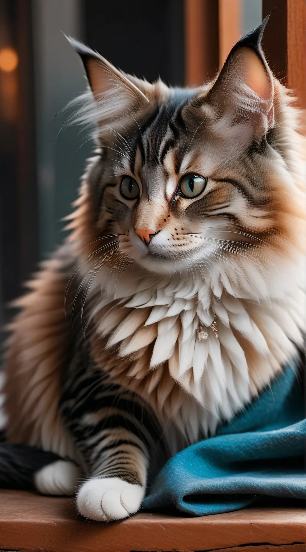 ai character: adorable cat background