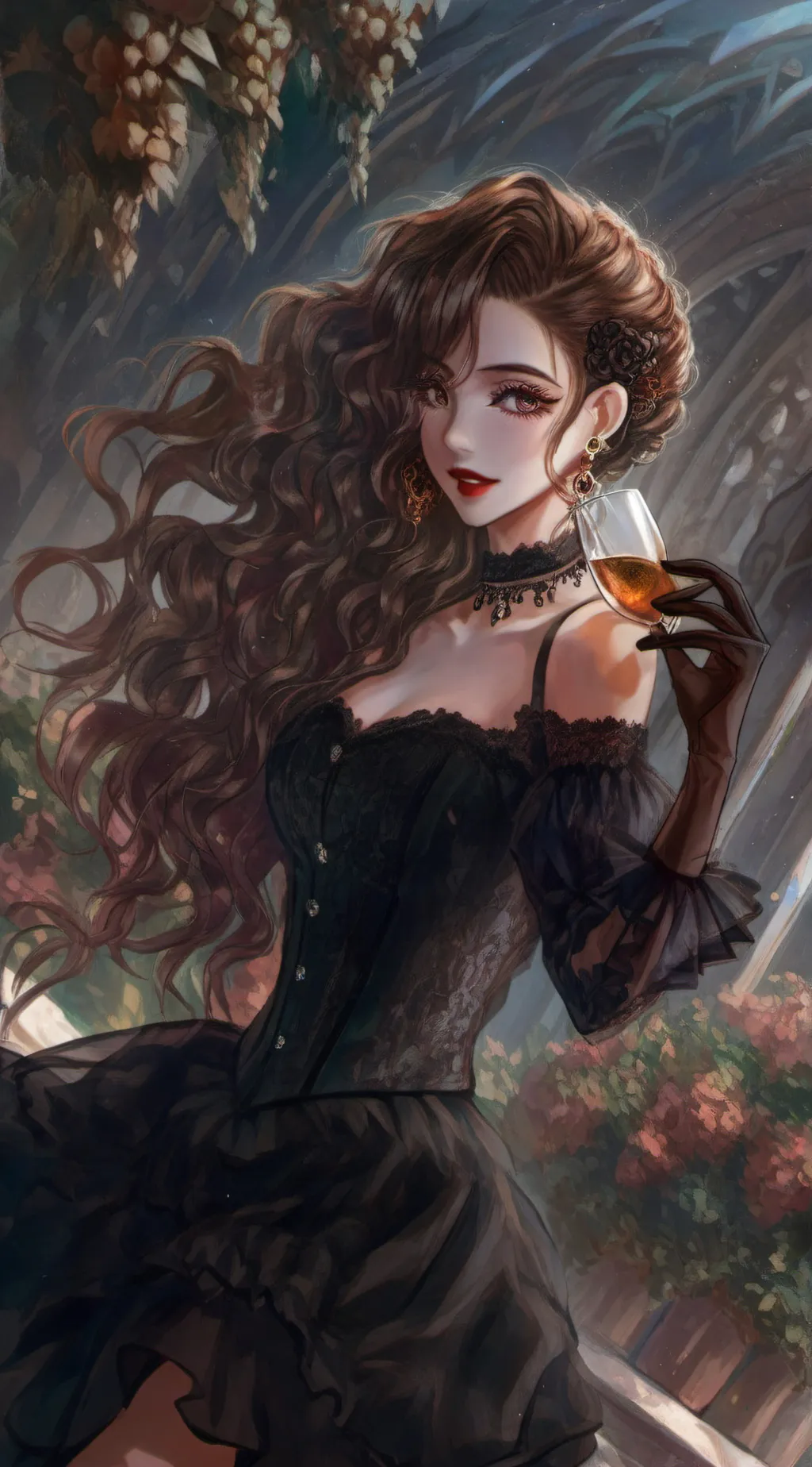 ai character: Tiffany  background