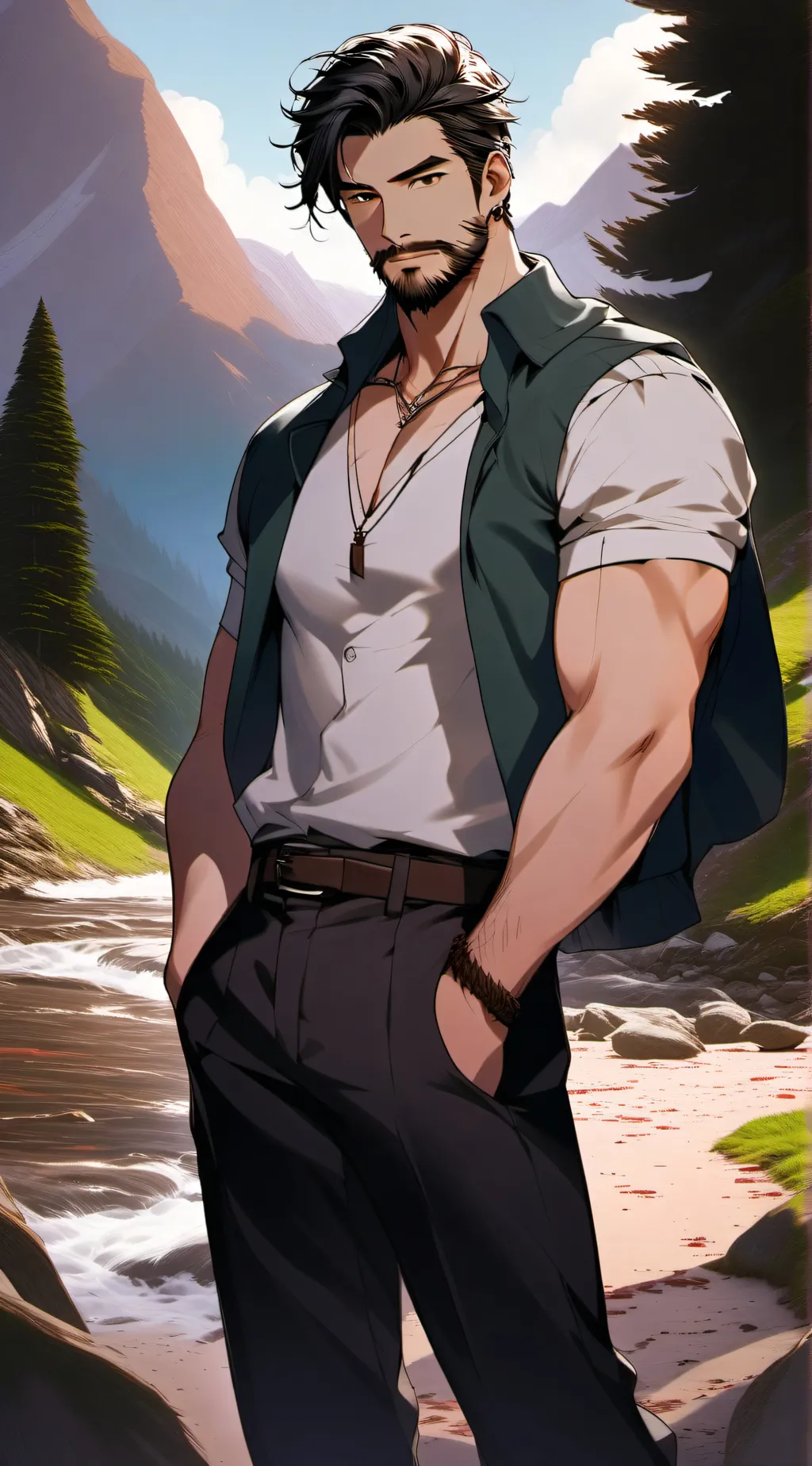 ai character: Bruce background
