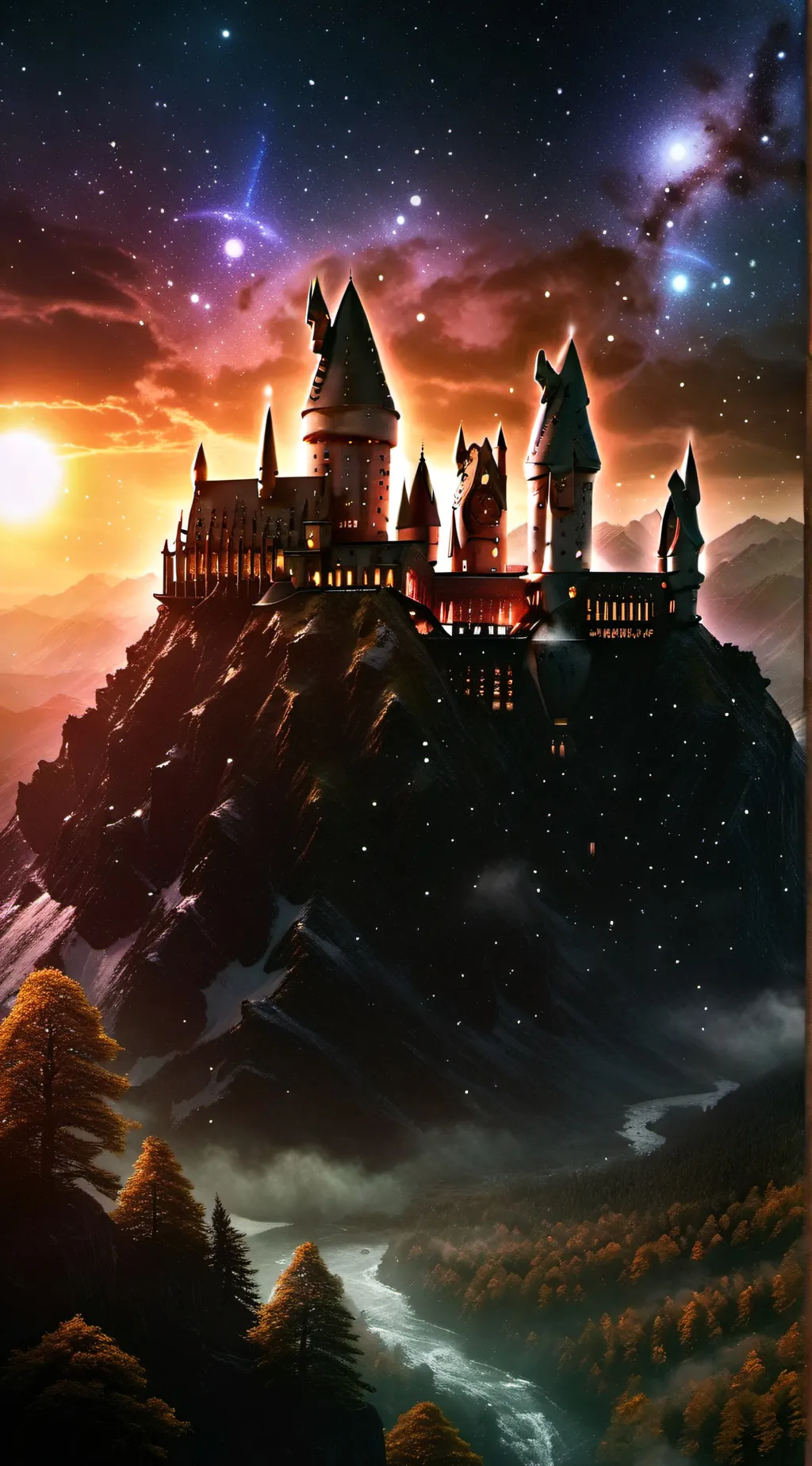 ai character: Hogwarts background