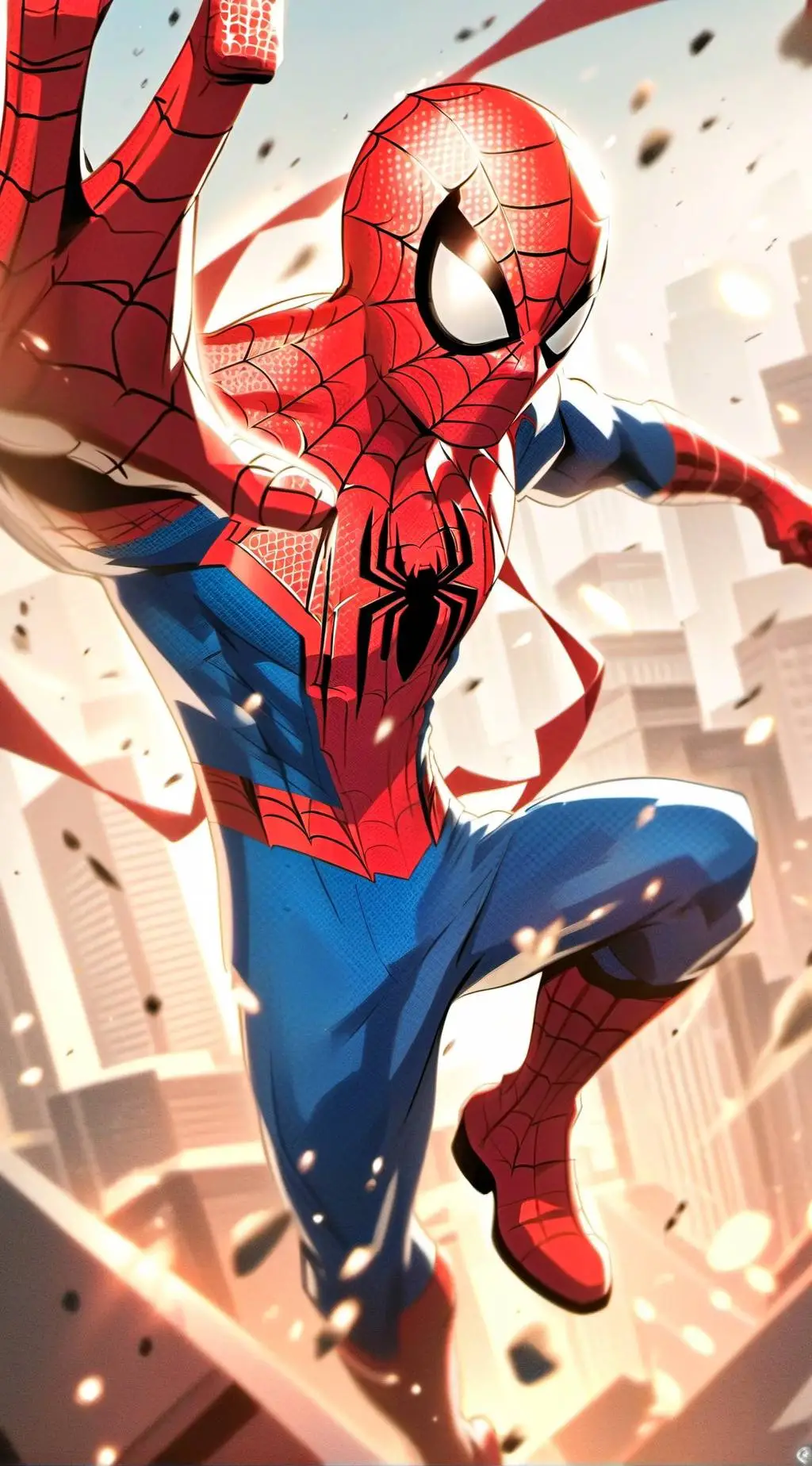 ai character: Spider-Man  background